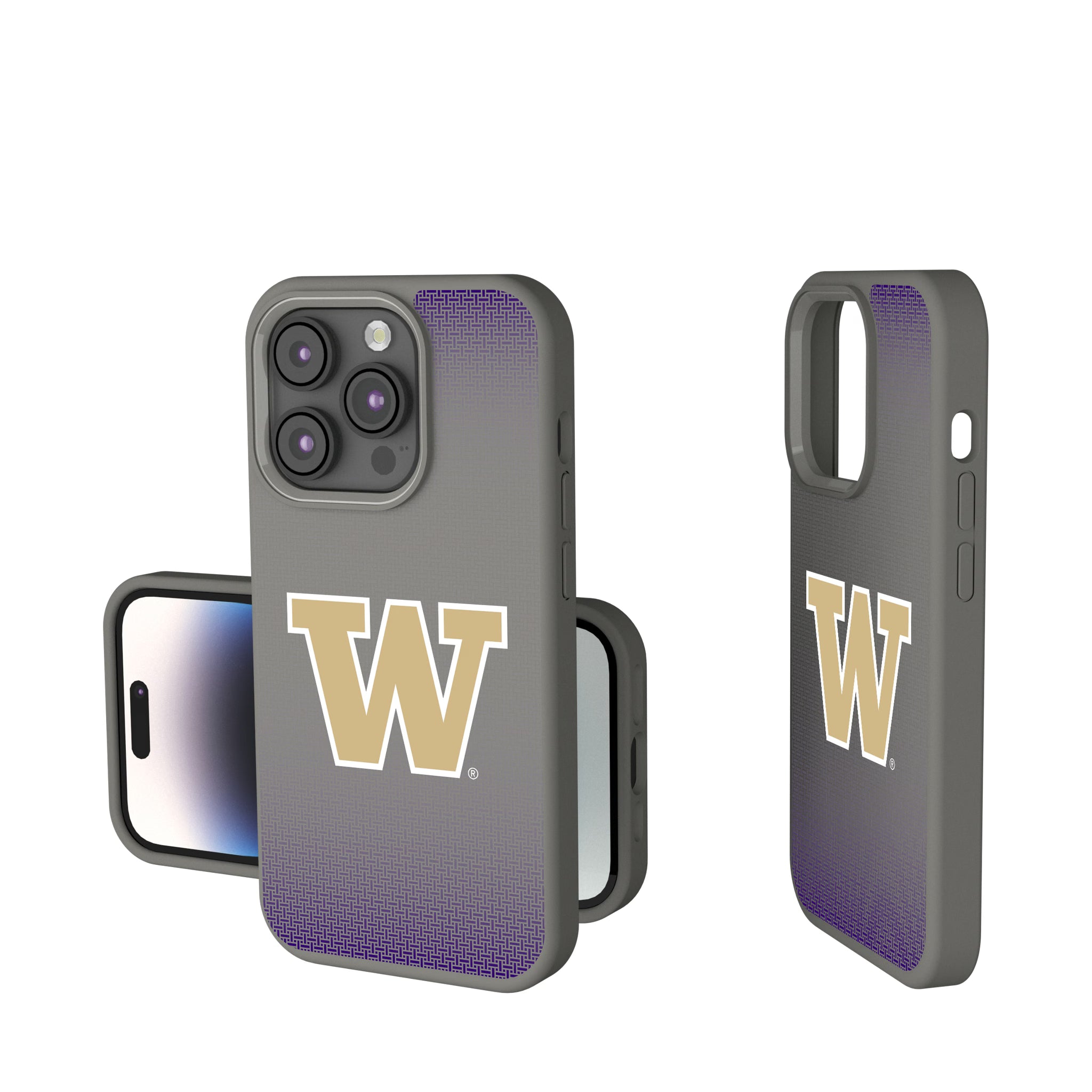 University of Washington Huskies Linen iPhone Soft Touch Phone Case for Apple iPhone