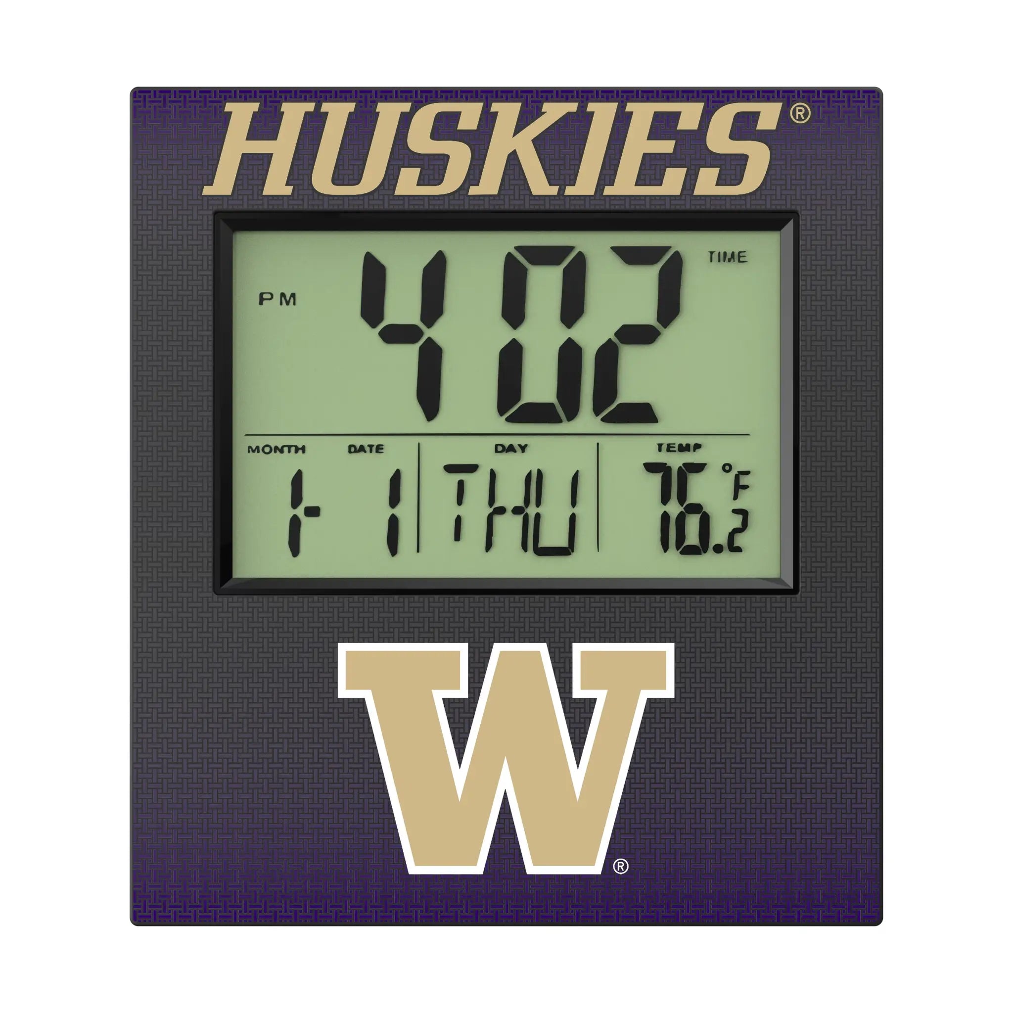 University of Washington Huskies Linen Wall Clock