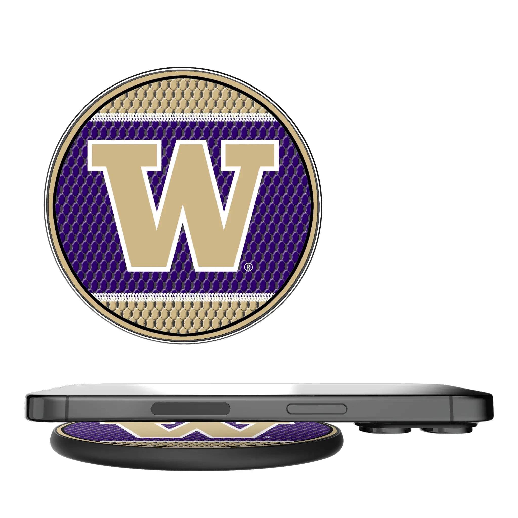 University of Washington Huskies Mesh 15-Watt Wireless Charger