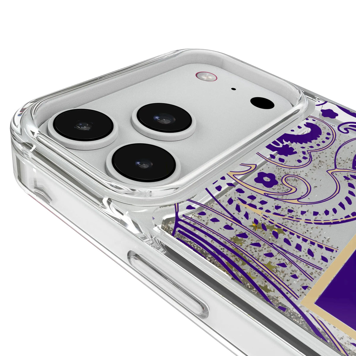 University of Washington Huskies Paisley iPhone Glitter Phone Case for Apple iPhone - Detail#Device_iPhone 18 Pro Max