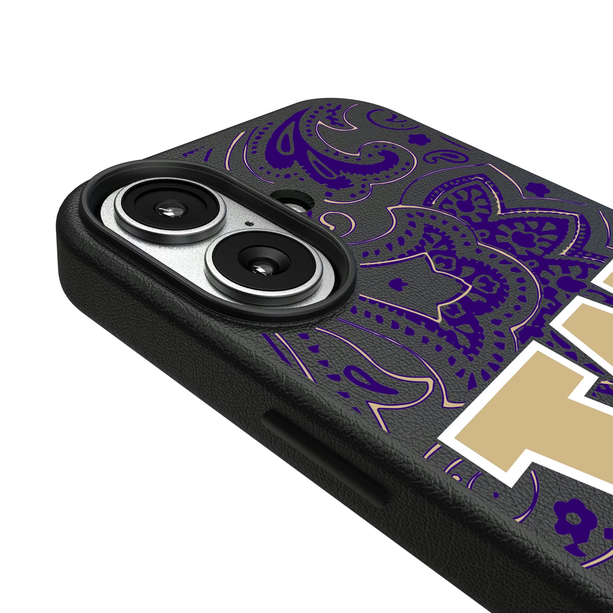 University of Washington Huskies Paisley iPhone MagSafe Compatible Phone Case for Apple iPhone - Detail#Device_iPhone 17