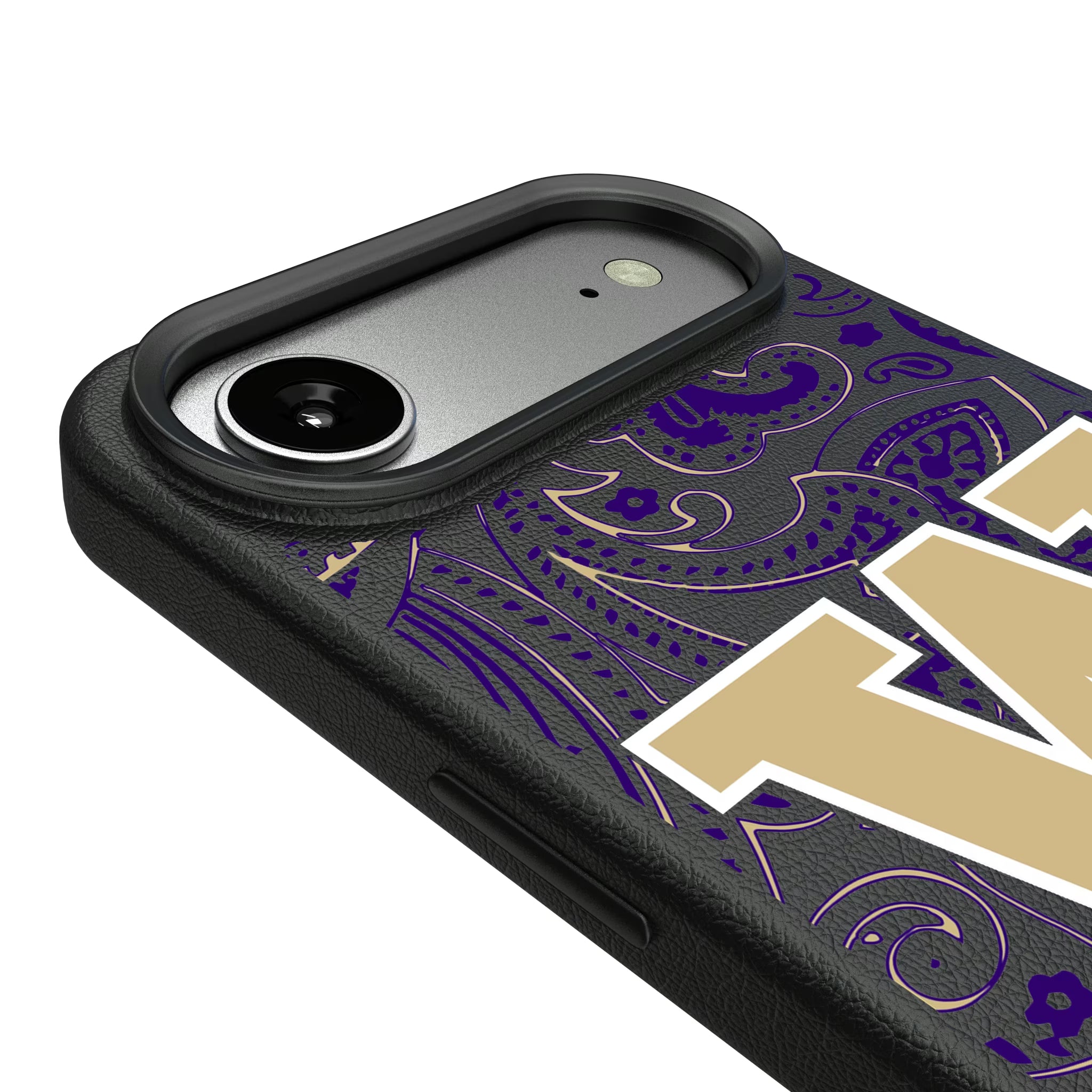 University of Washington Huskies Paisley iPhone MagSafe Compatible Phone Case for Apple iPhone - Detail#Device_iPhone Air