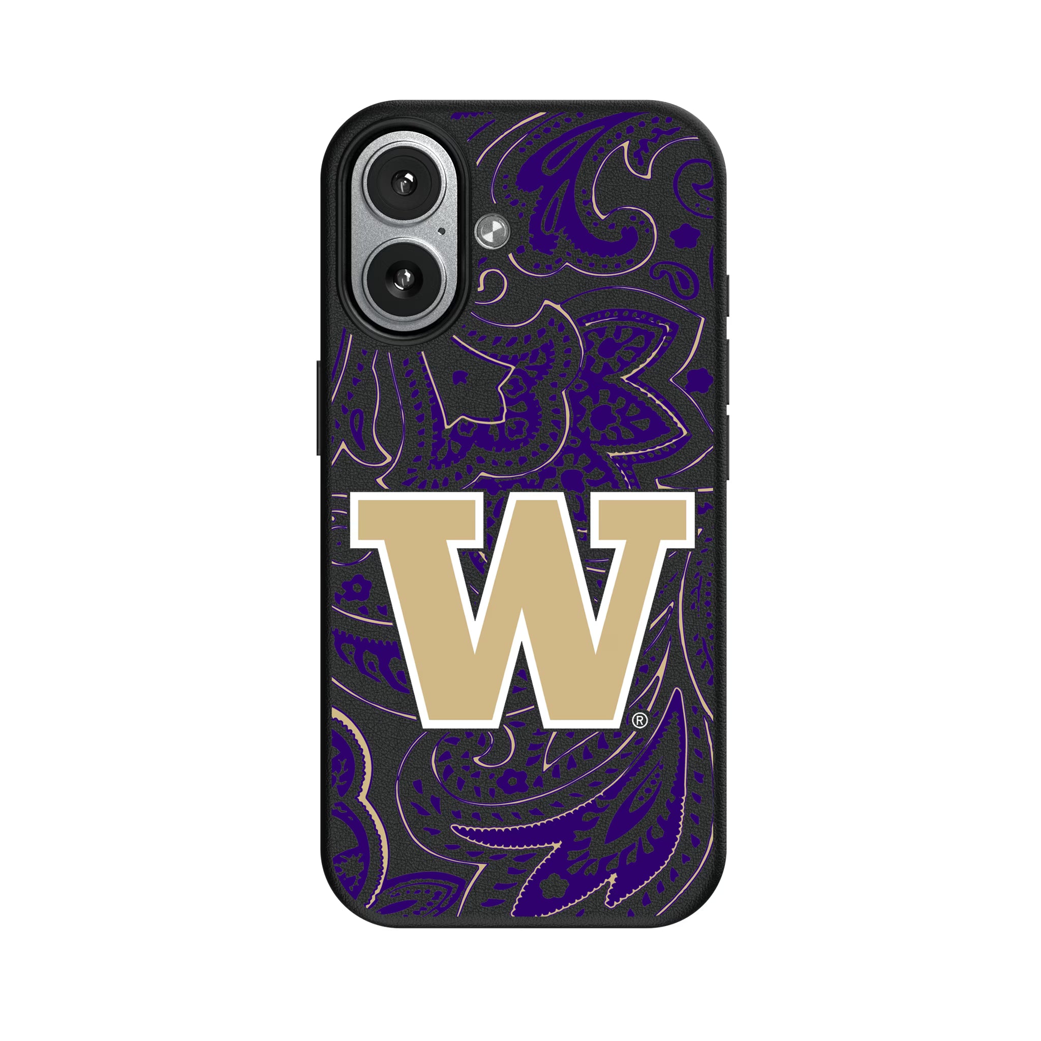 University of Washington Huskies Paisley iPhone MagSafe Compatible Phone Case for Apple iPhone#Device_iPhone 17