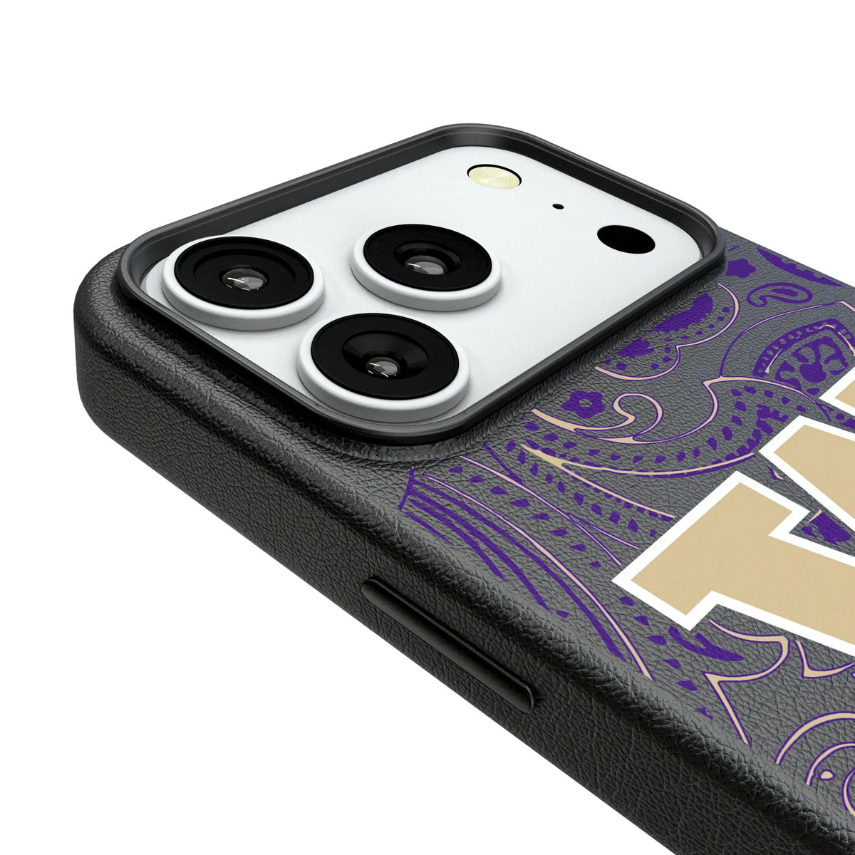 University of Washington Huskies Paisley iPhone MagSafe Compatible Phone Case for Apple iPhone - Detail#Device_iPhone 18 Pro