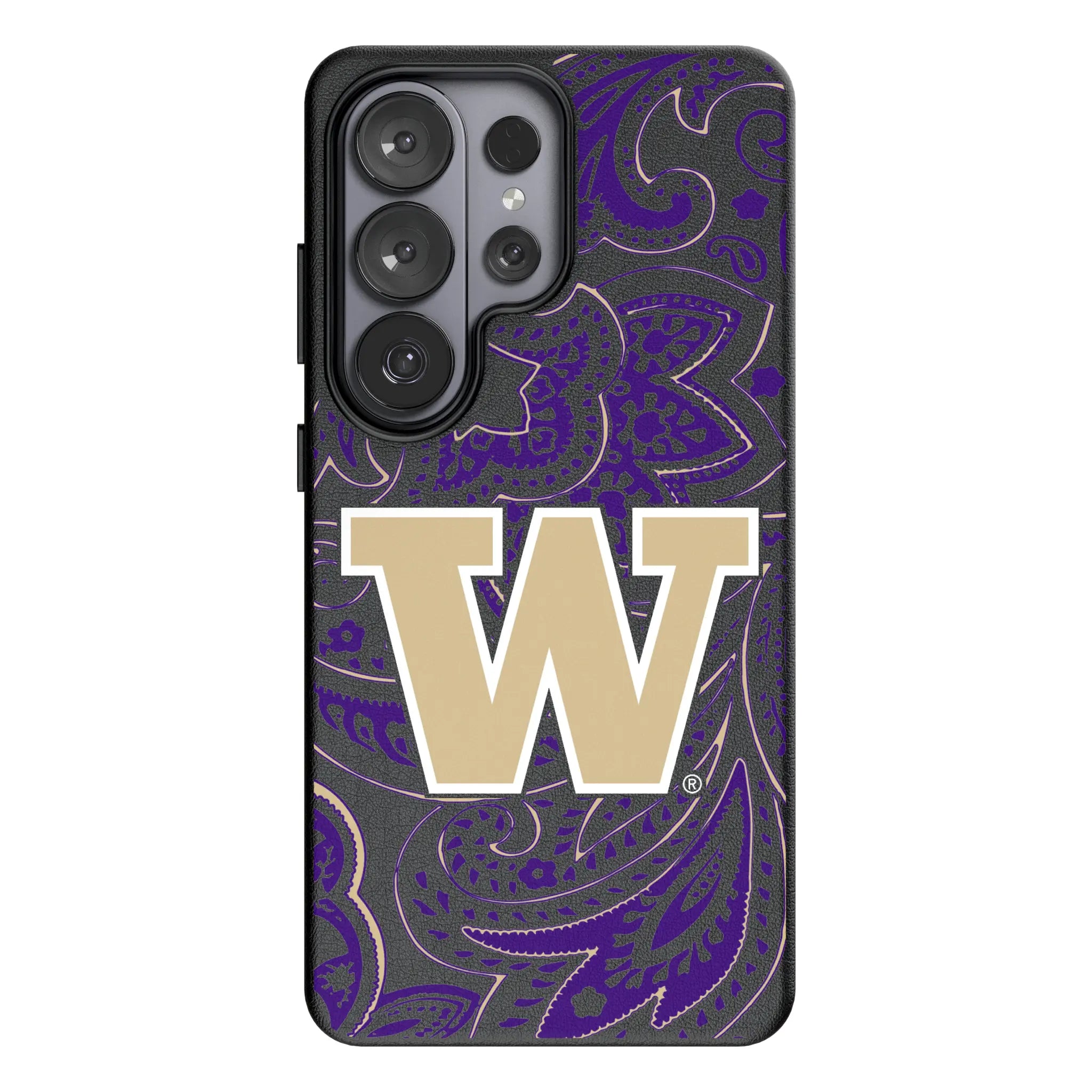 University of Washington Huskies Paisley Galaxy MagSafe Compatible Phone Case for Samsung Galaxy#Device_Galaxy S26 Ultra