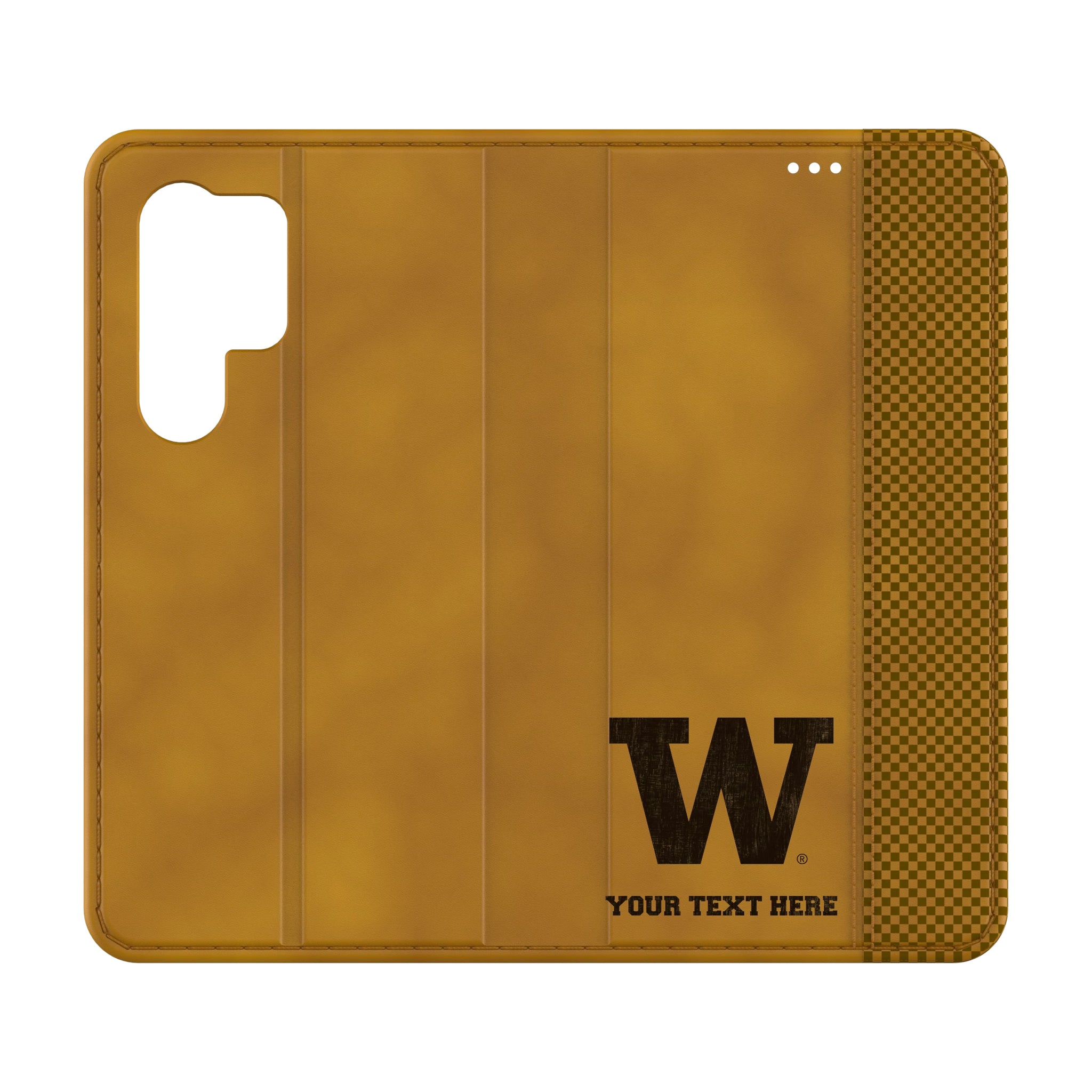 University of Washington Huskies Personalized Burn Galaxy Folio Phone Case for Samsung Galaxy
