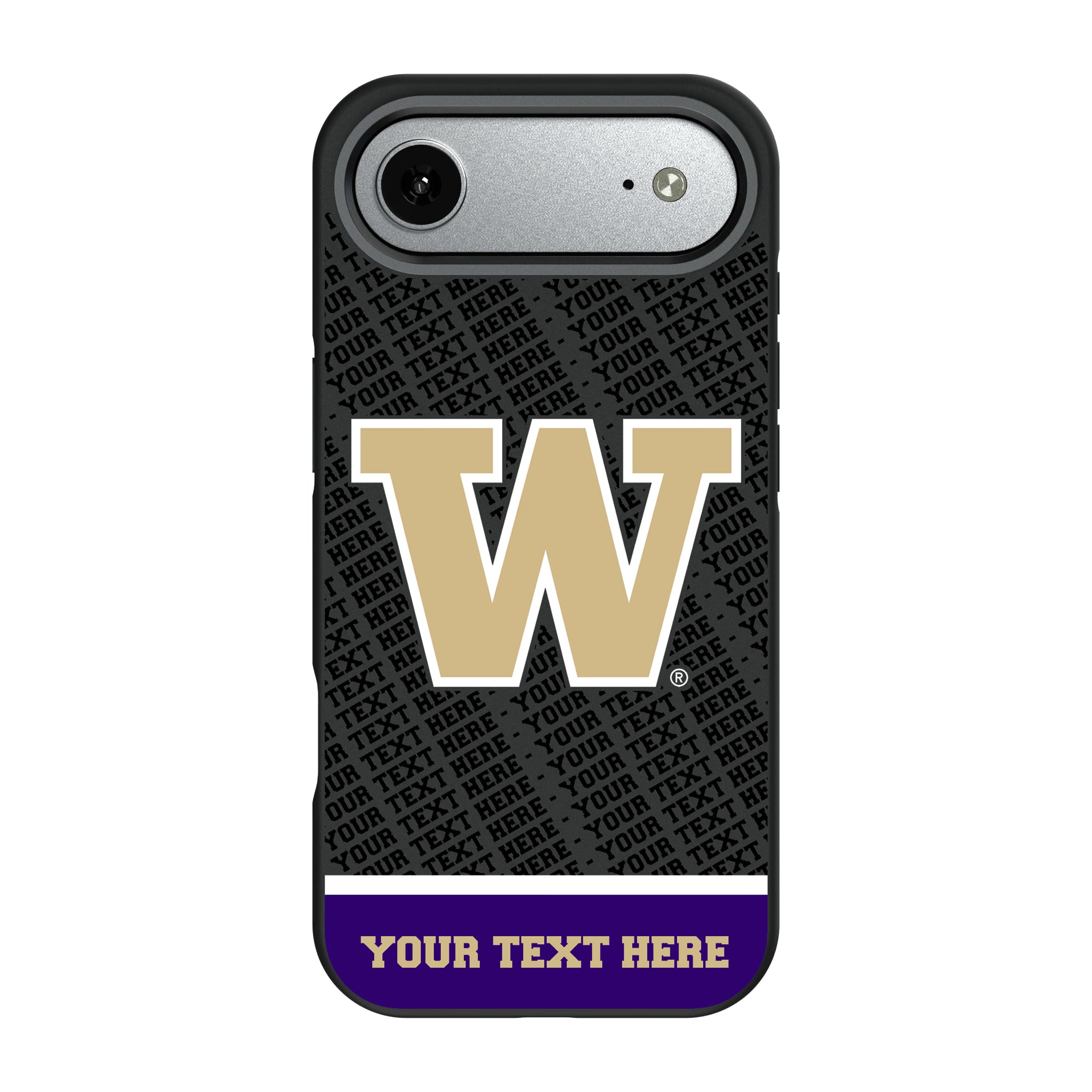 University of Washington Huskies Personalized EndZone Plus iPhone Bump Phone Case for Apple iPhone#Device_iPhone Air