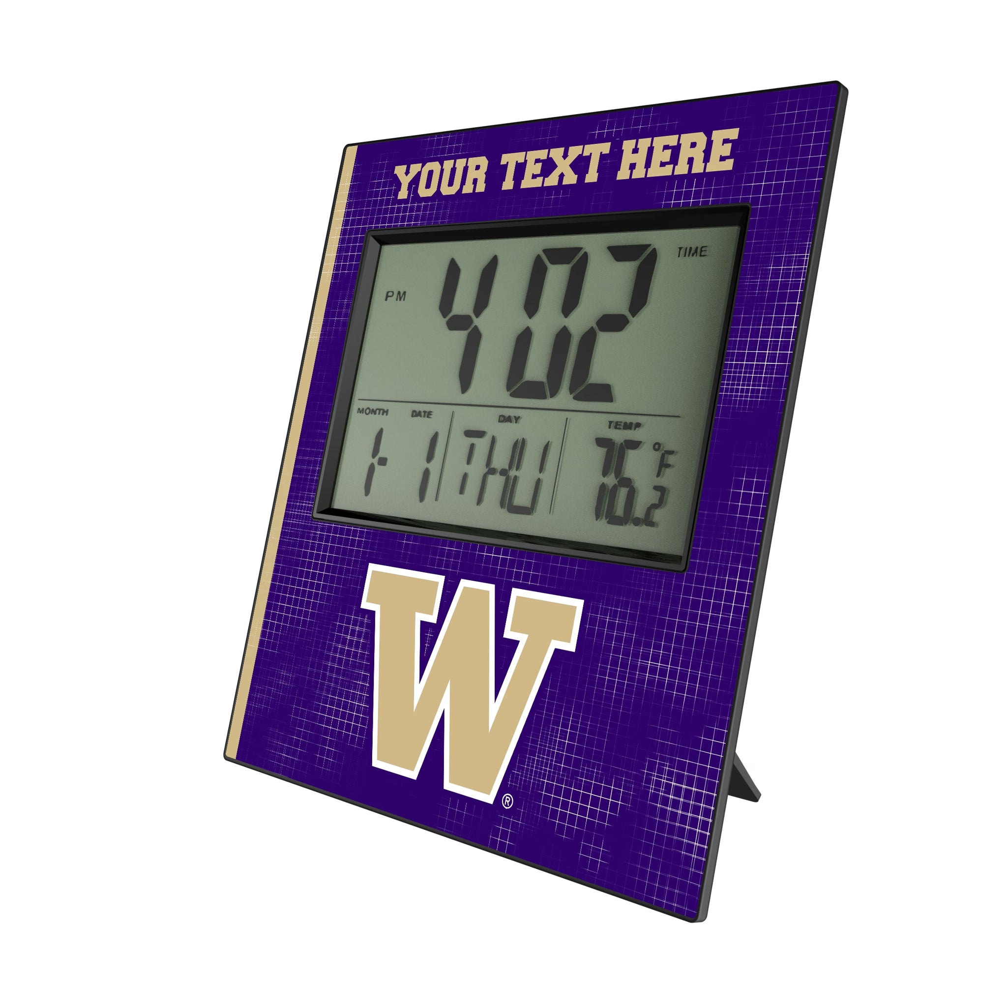 University of Washington Huskies Personalized Hatch Wall Clock