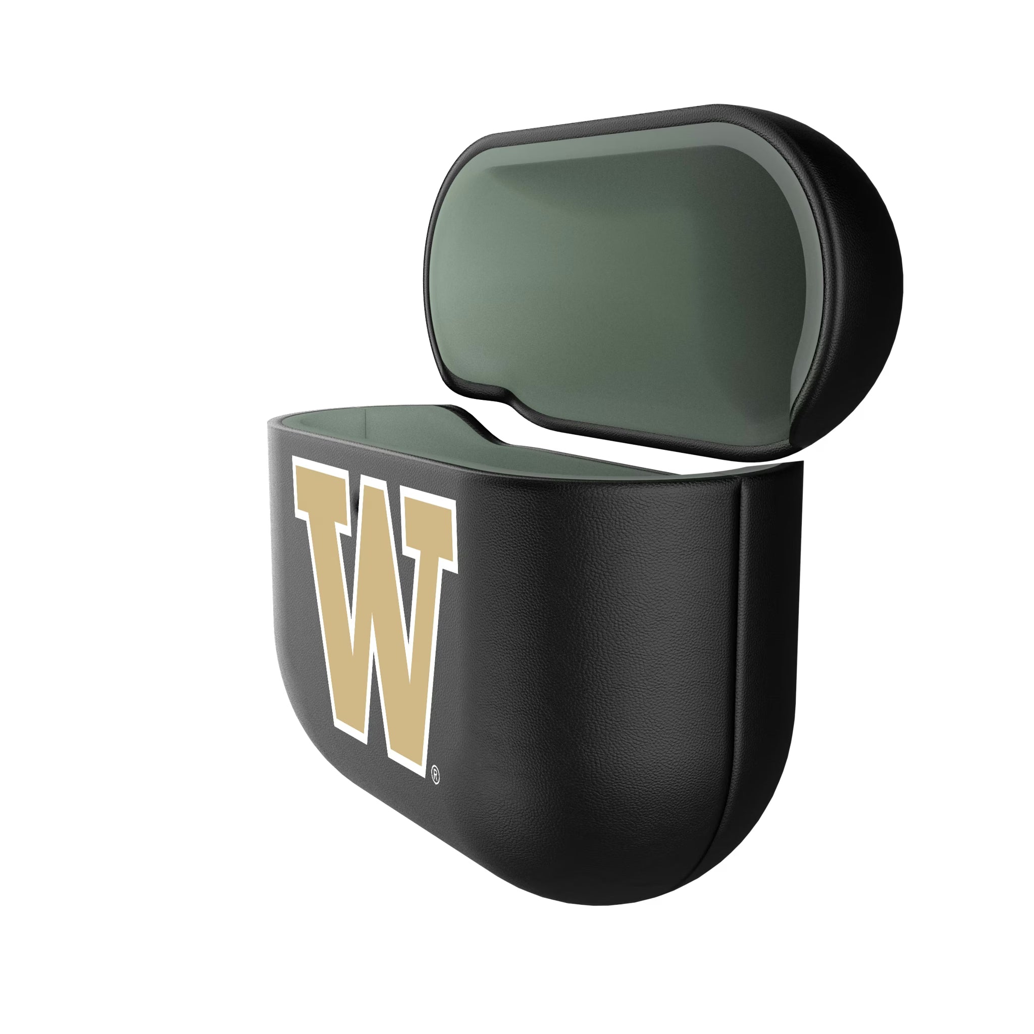 University of Washington Huskies Personalized Insignia AirPods AirPod Case Cover - Isometric View#Device_AirPods 4