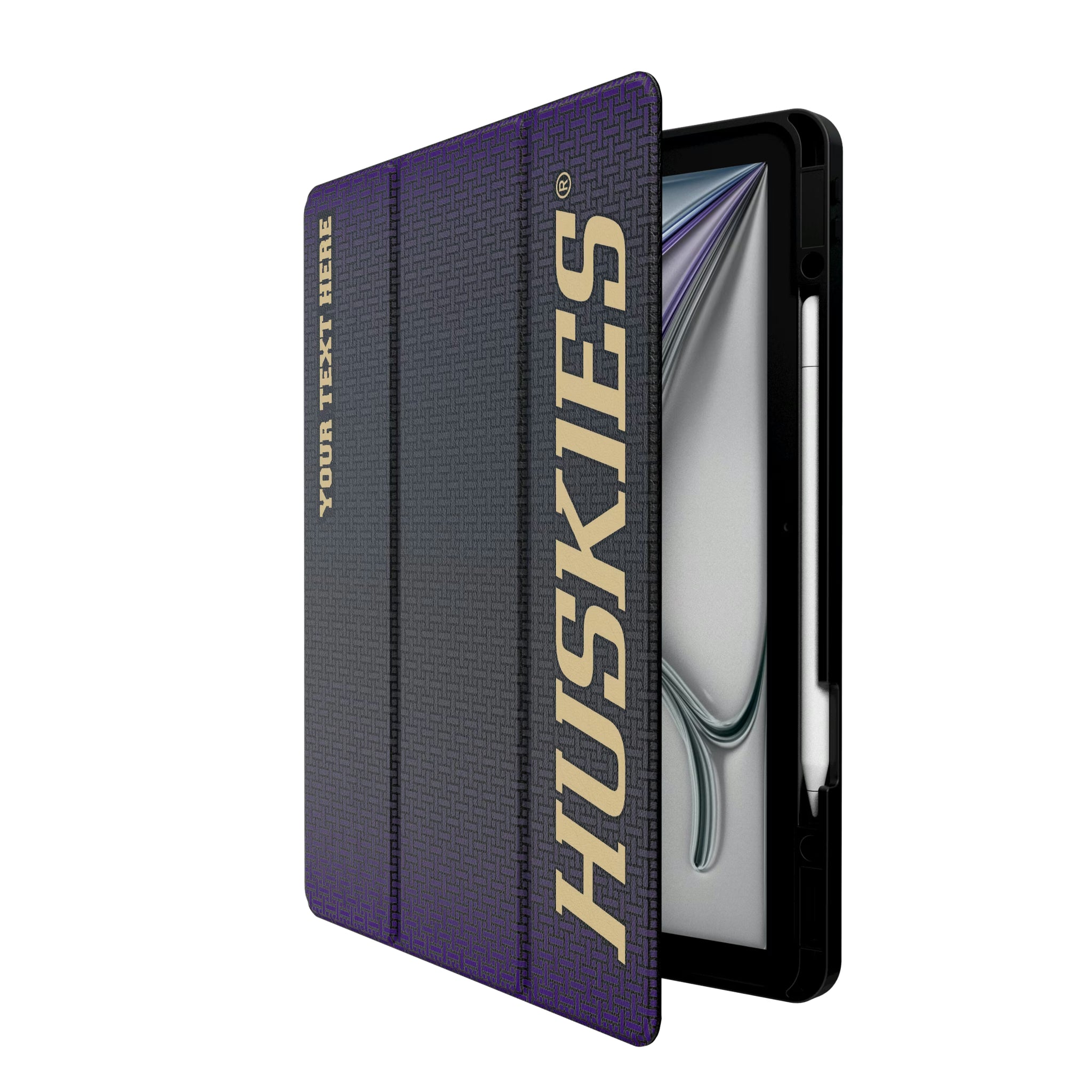 University of Washington Huskies Personalized Linen iPad Tablet Case for Apple iPad