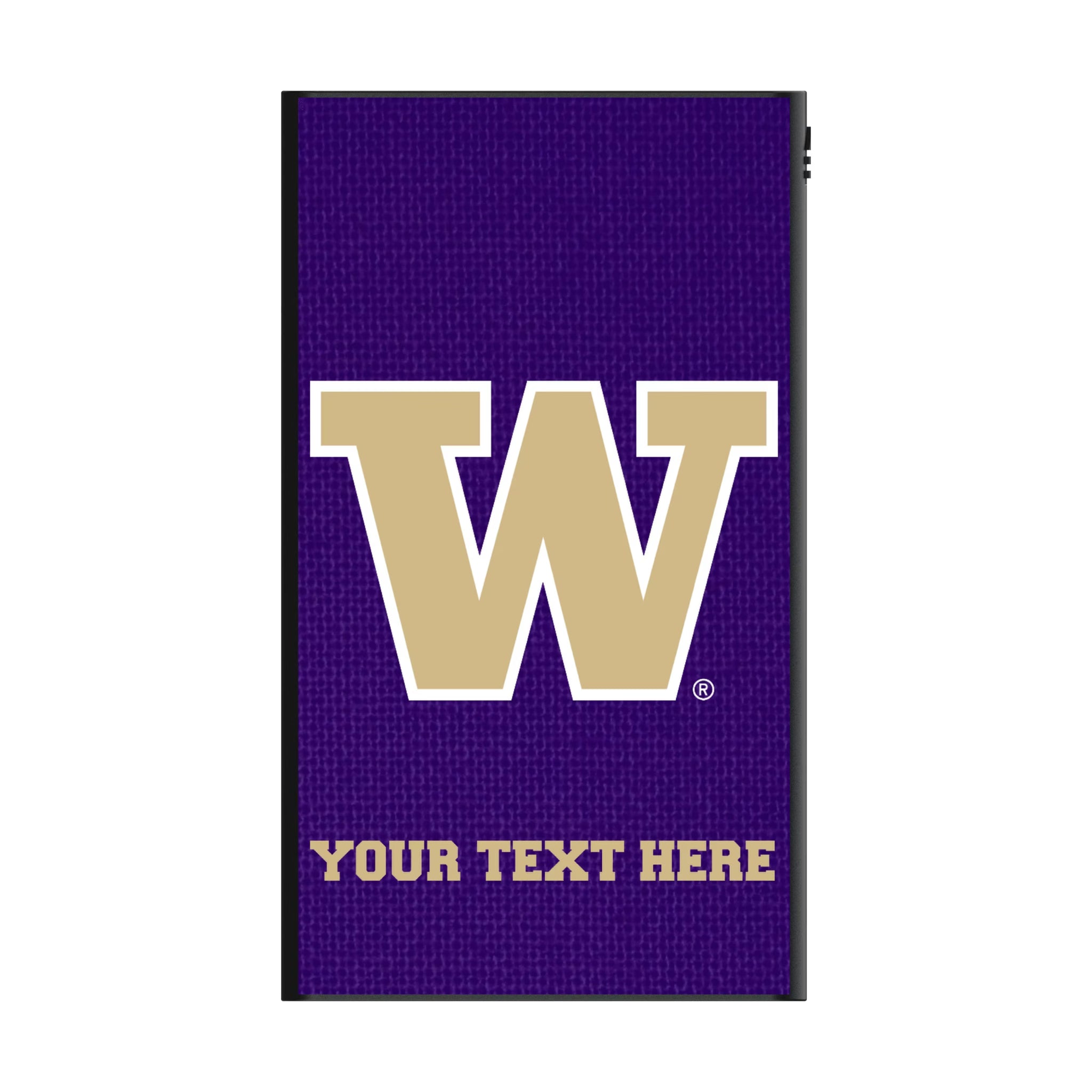 University of Washington Huskies Personalized Solid 5000mAh Flat Powerbank