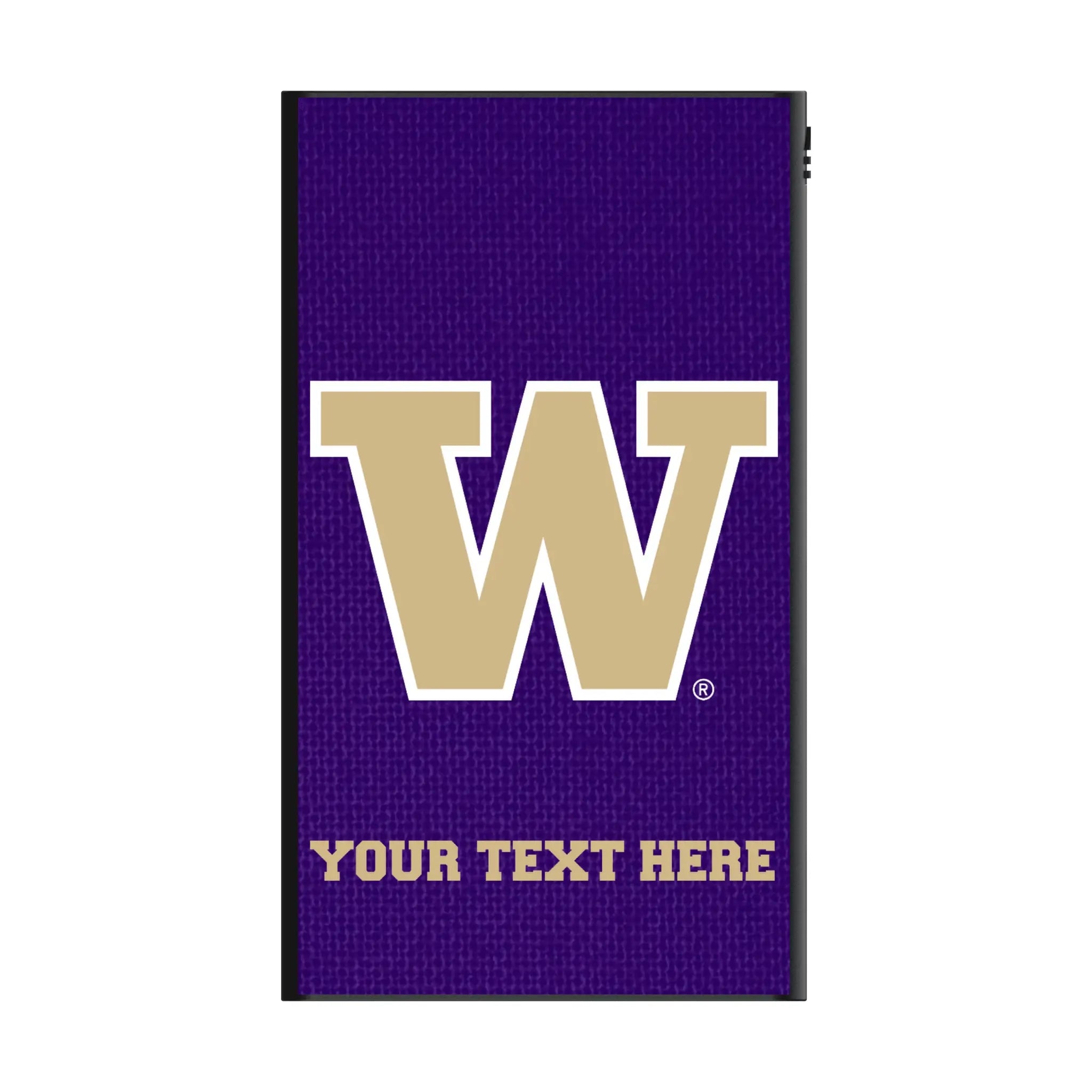 University of Washington Huskies Personalized Solid 5000mAh Flat Power Bank