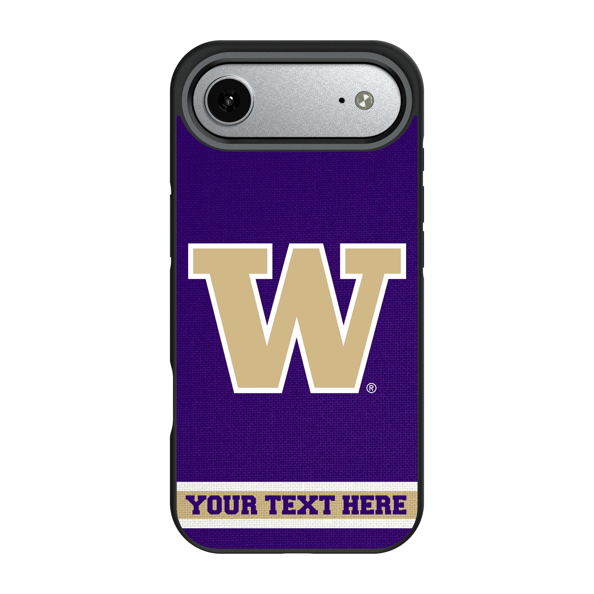 University of Washington Huskies Personalized Stripe iPhone Bump Phone Case for Apple iPhone#Device_iPhone Air