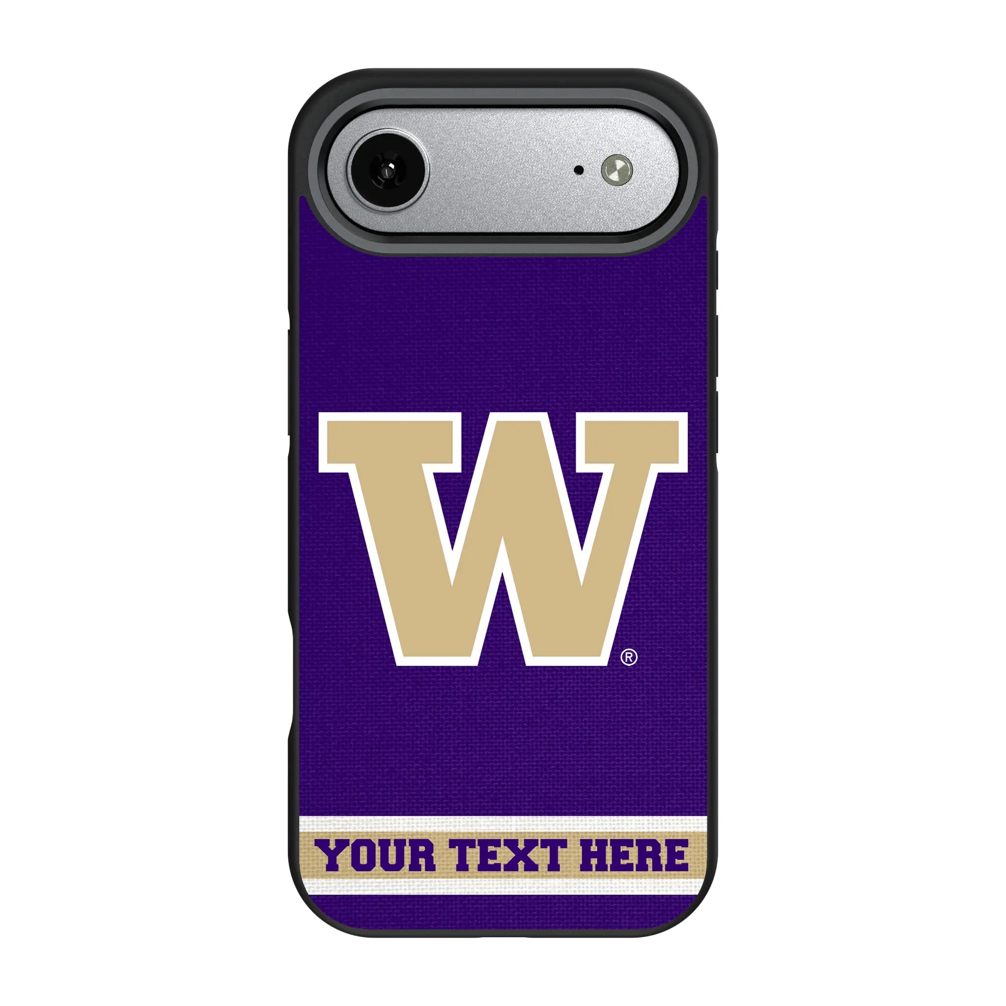 University of Washington Huskies Personalized Stripe iPhone Bump Phone Case for Apple iPhone#Device_iPhone Air