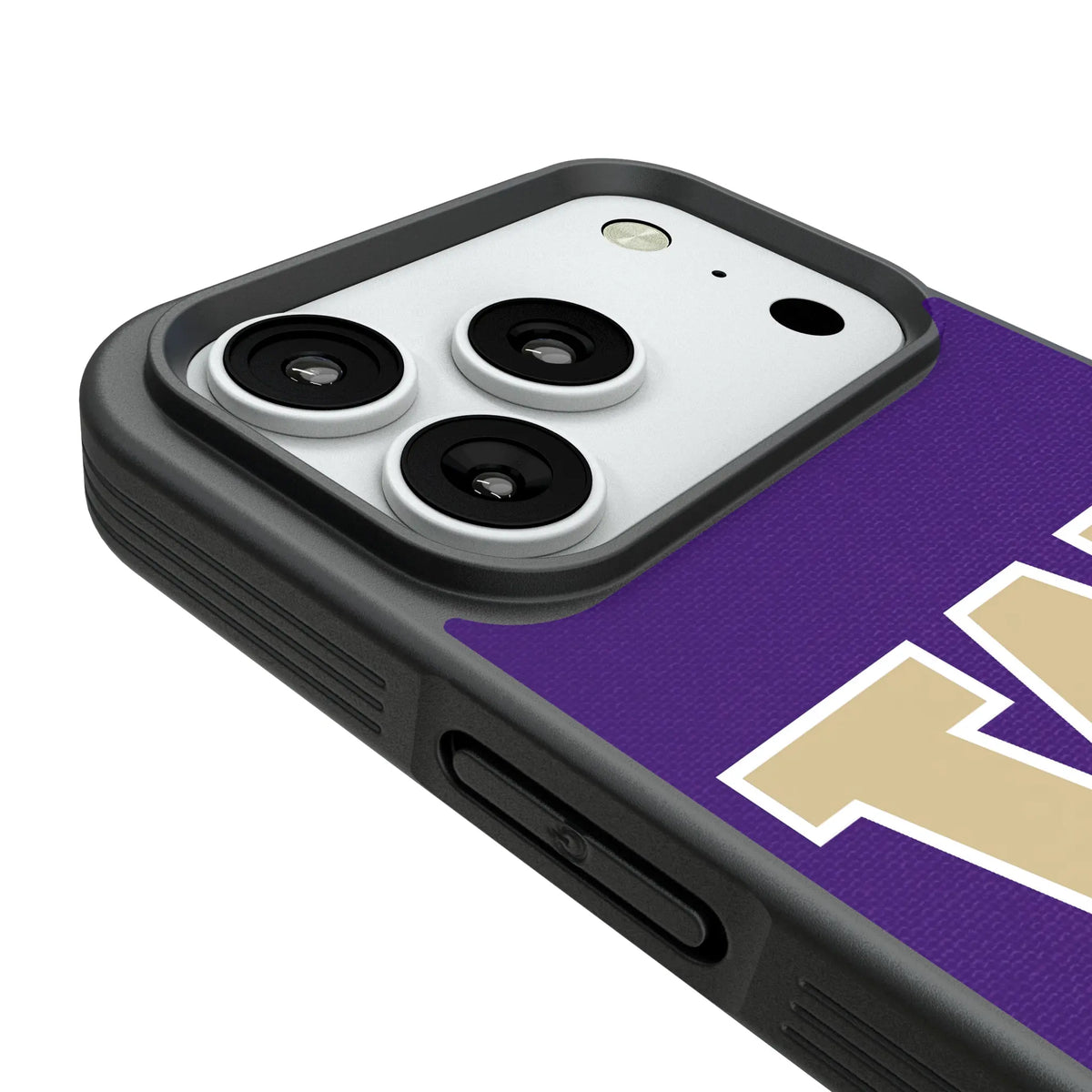 University of Washington Huskies Personalized Stripe iPhone Bump Phone Case for Apple iPhone - Detail#Device_iPhone 18 Pro