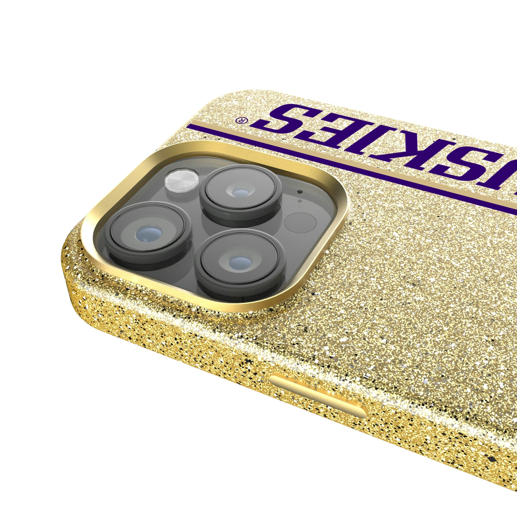 University of Washington Huskies Sidebar iPhone Bling Phone Case for Apple iPhone - Detail