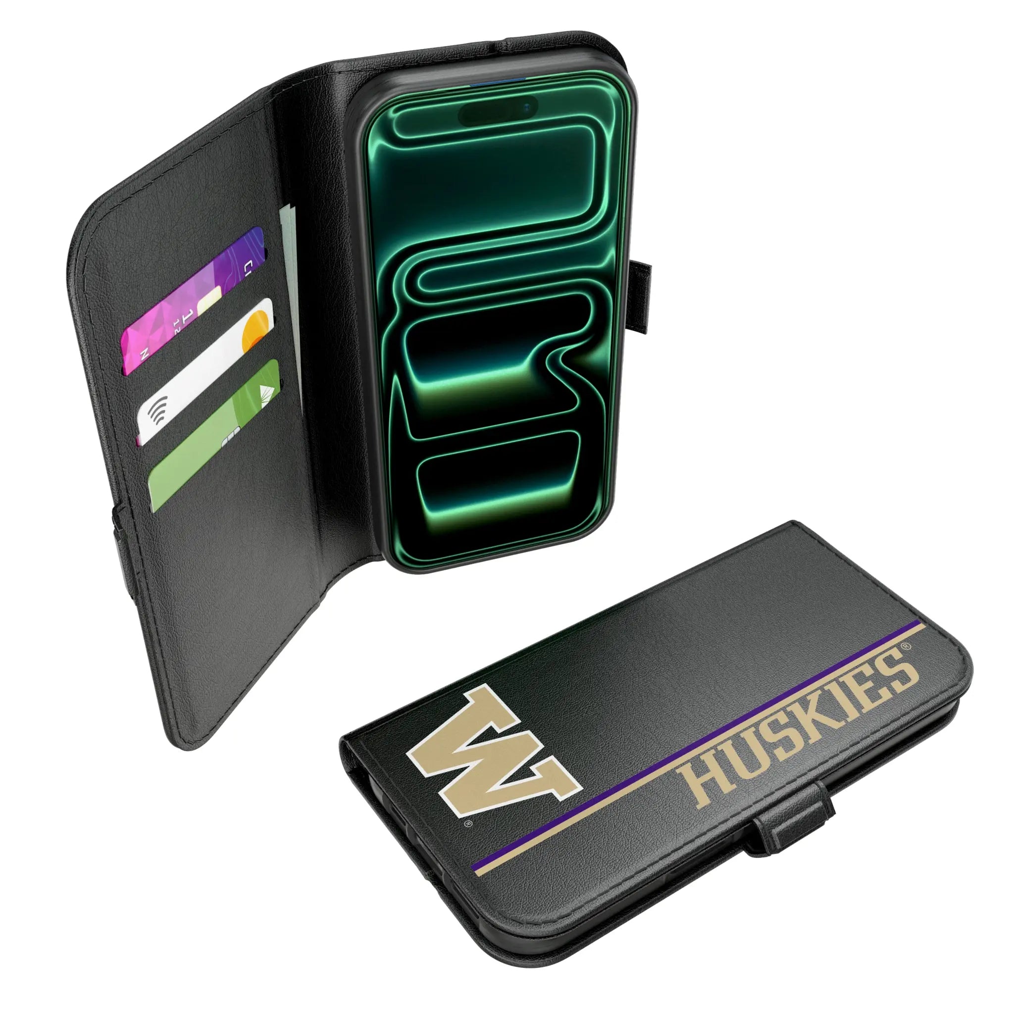 University of Washington Huskies Sidebar iPhone Folio Phone Case for Apple iPhone#Device_iPhone 17