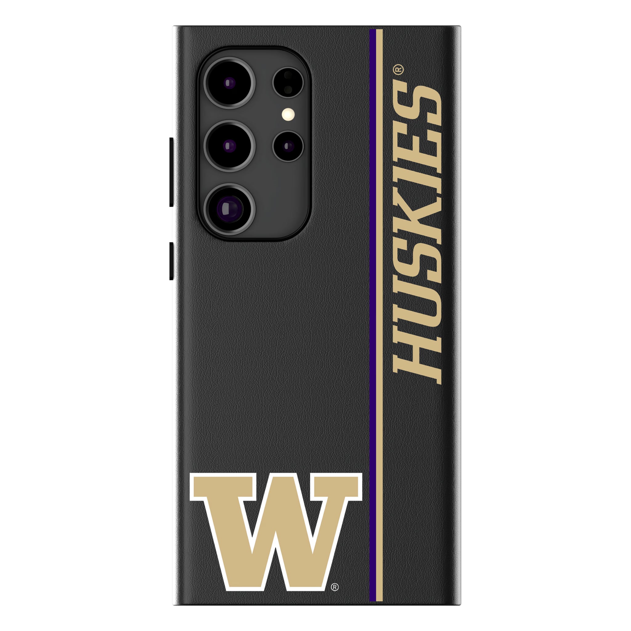 University of Washington Huskies Sidebar Galaxy MagSafe Compatible Phone Case for Samsung Galaxy