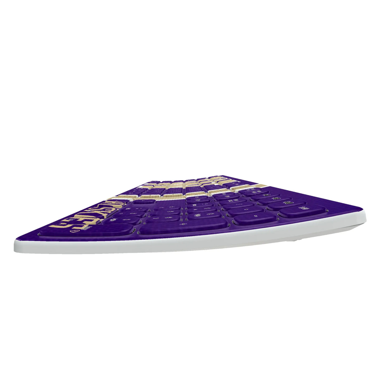 University of Washington Huskies Stripe KKB605 Curved Wireless Keyboard