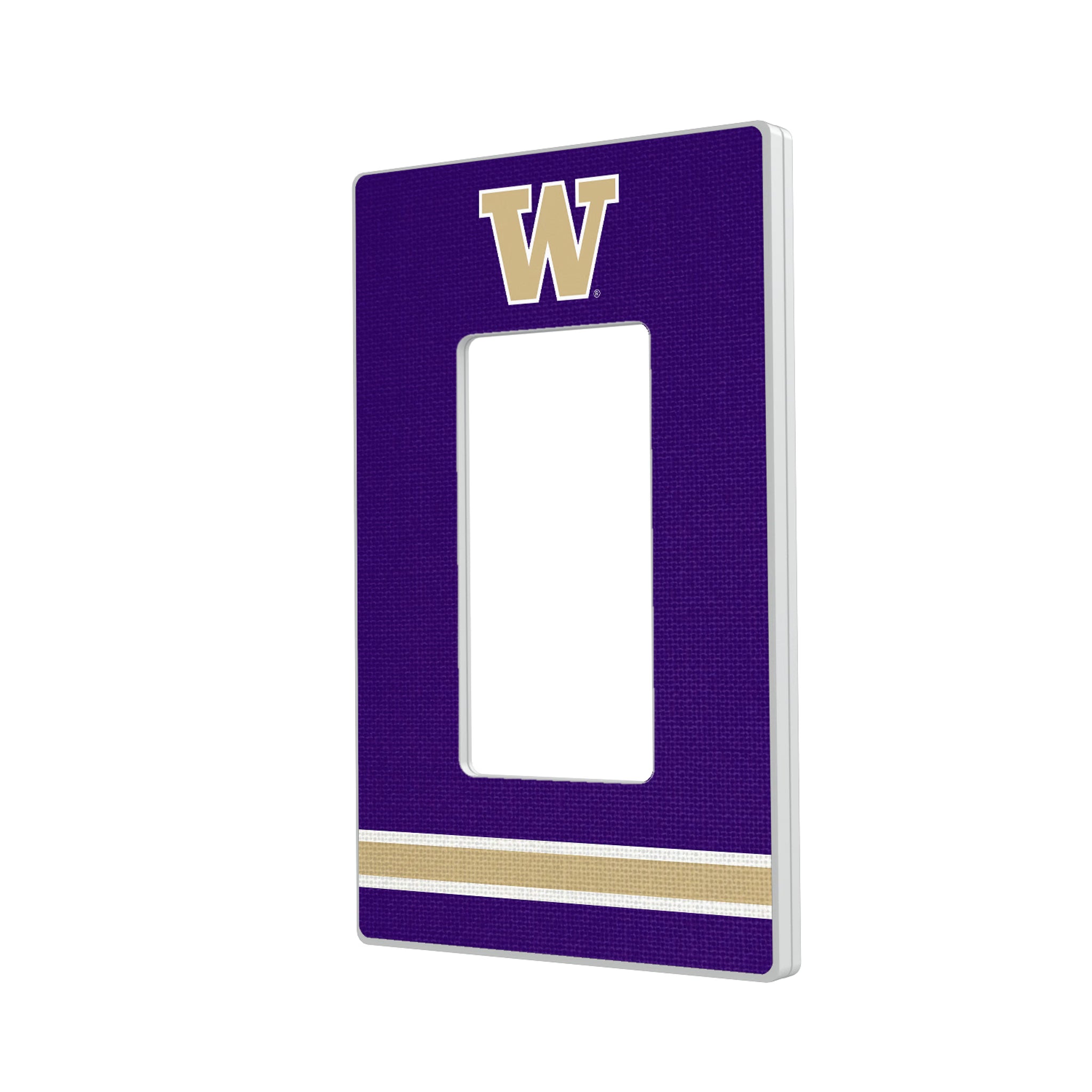 University of Washington Huskies Stripe Hidden-Screw Light Switch Plate#Style_Single Rocker