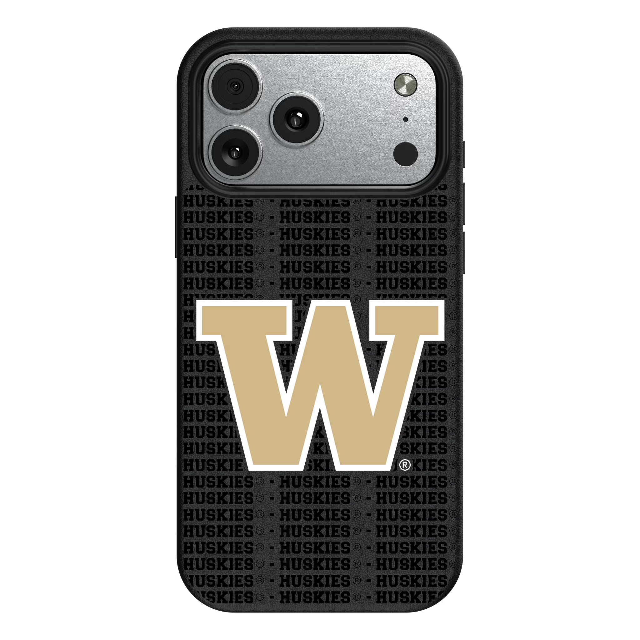 University of Washington Huskies Text Backdrop iPhone MagSafe Compatible Phone Case for Apple iPhone#Device_iPhone 17 Pro Max