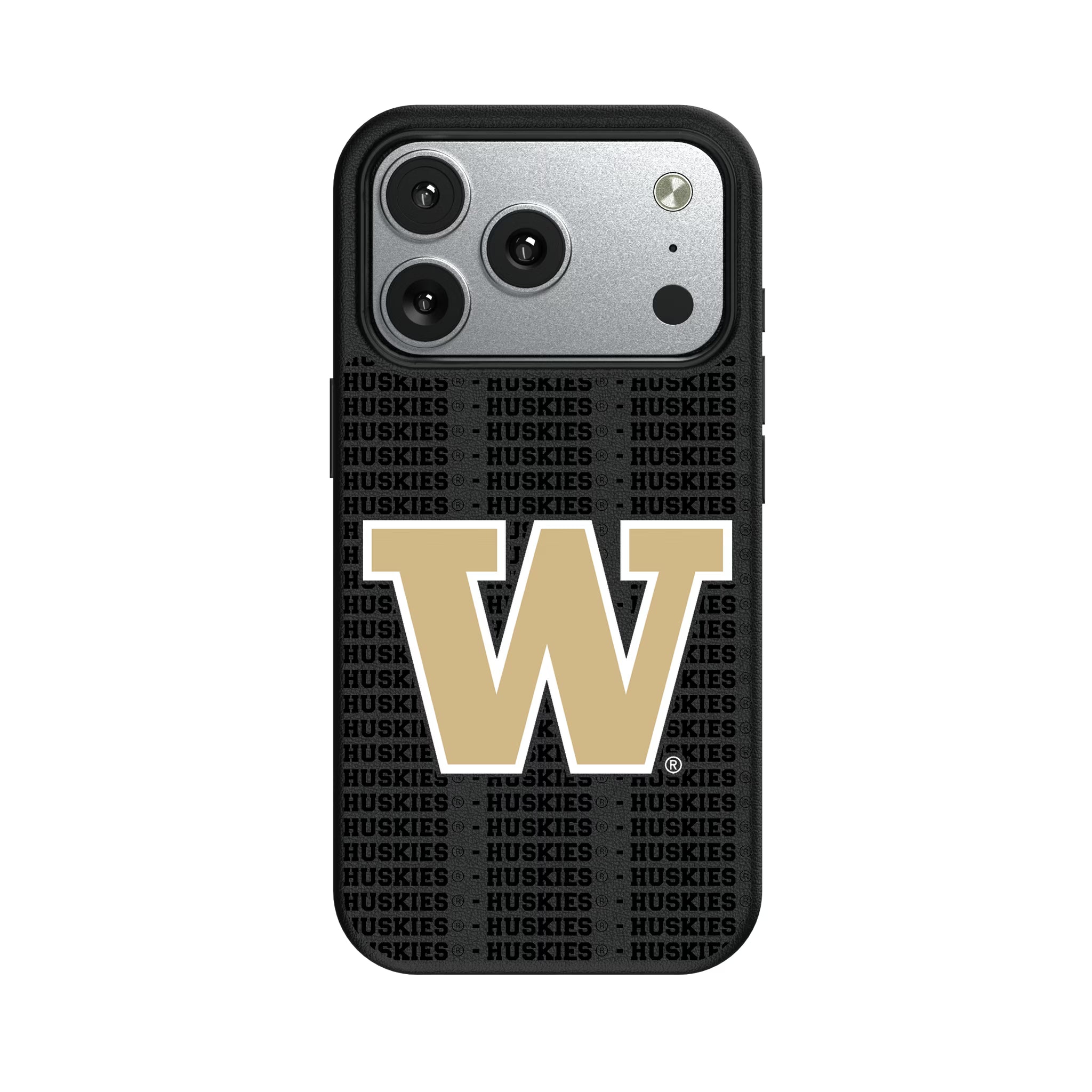 University of Washington Huskies Text Backdrop iPhone MagSafe Compatible Phone Case for Apple iPhone#Device_iPhone 17 Pro