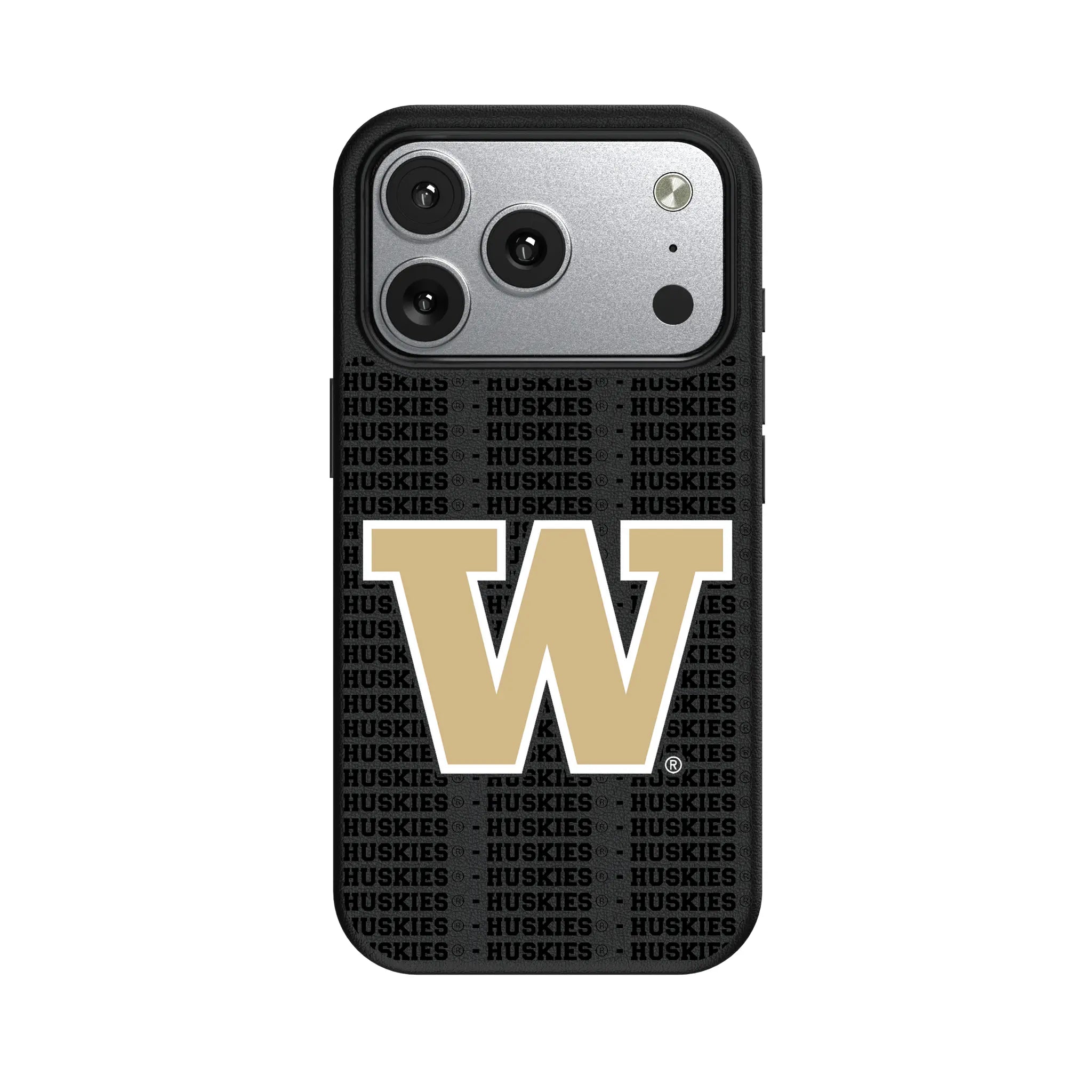 University of Washington Huskies Text Backdrop iPhone MagSafe Compatible Phone Case for Apple iPhone#Device_iPhone 17 Pro