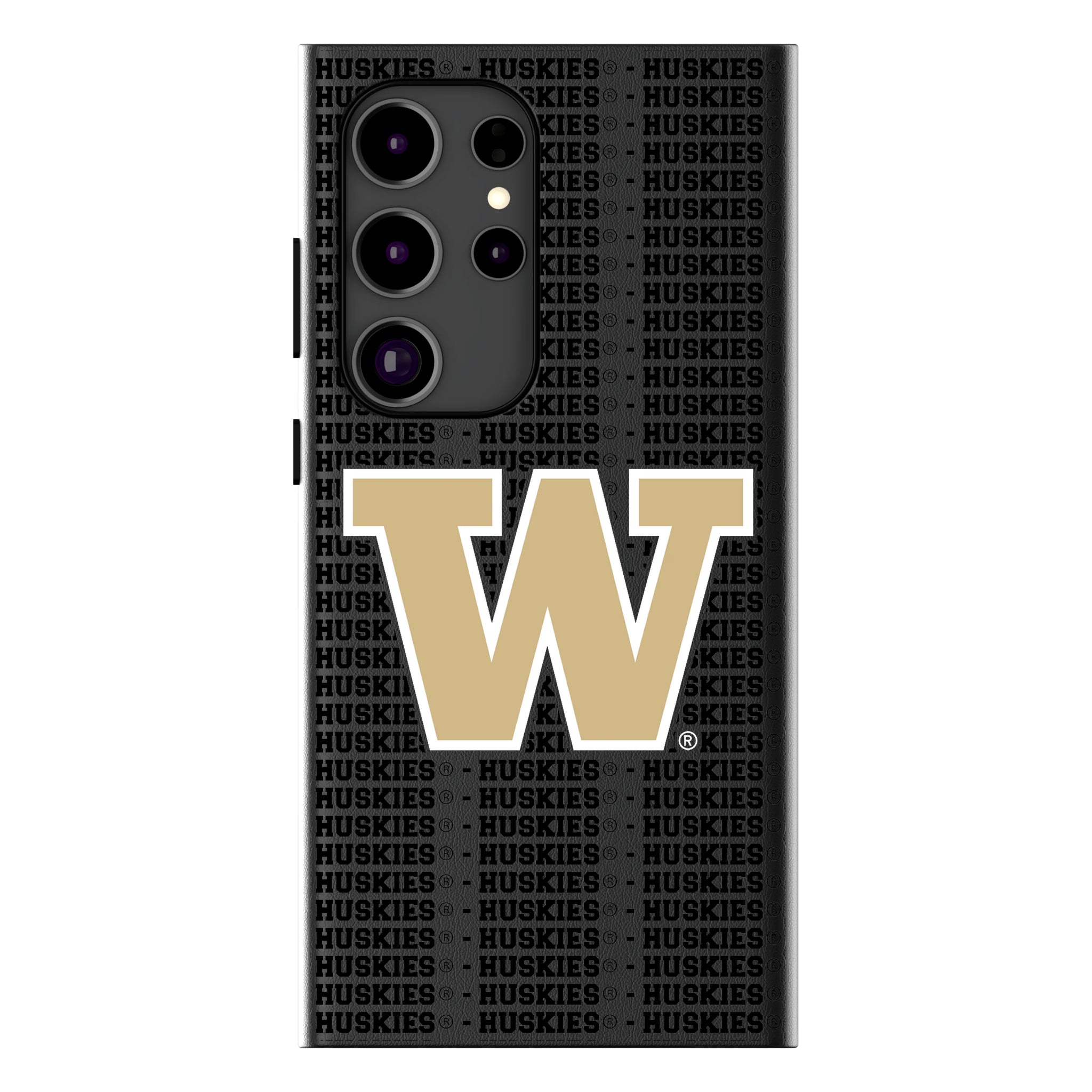 University of Washington Huskies Text Backdrop Galaxy MagSafe Compatible Phone Case for Samsung Galaxy