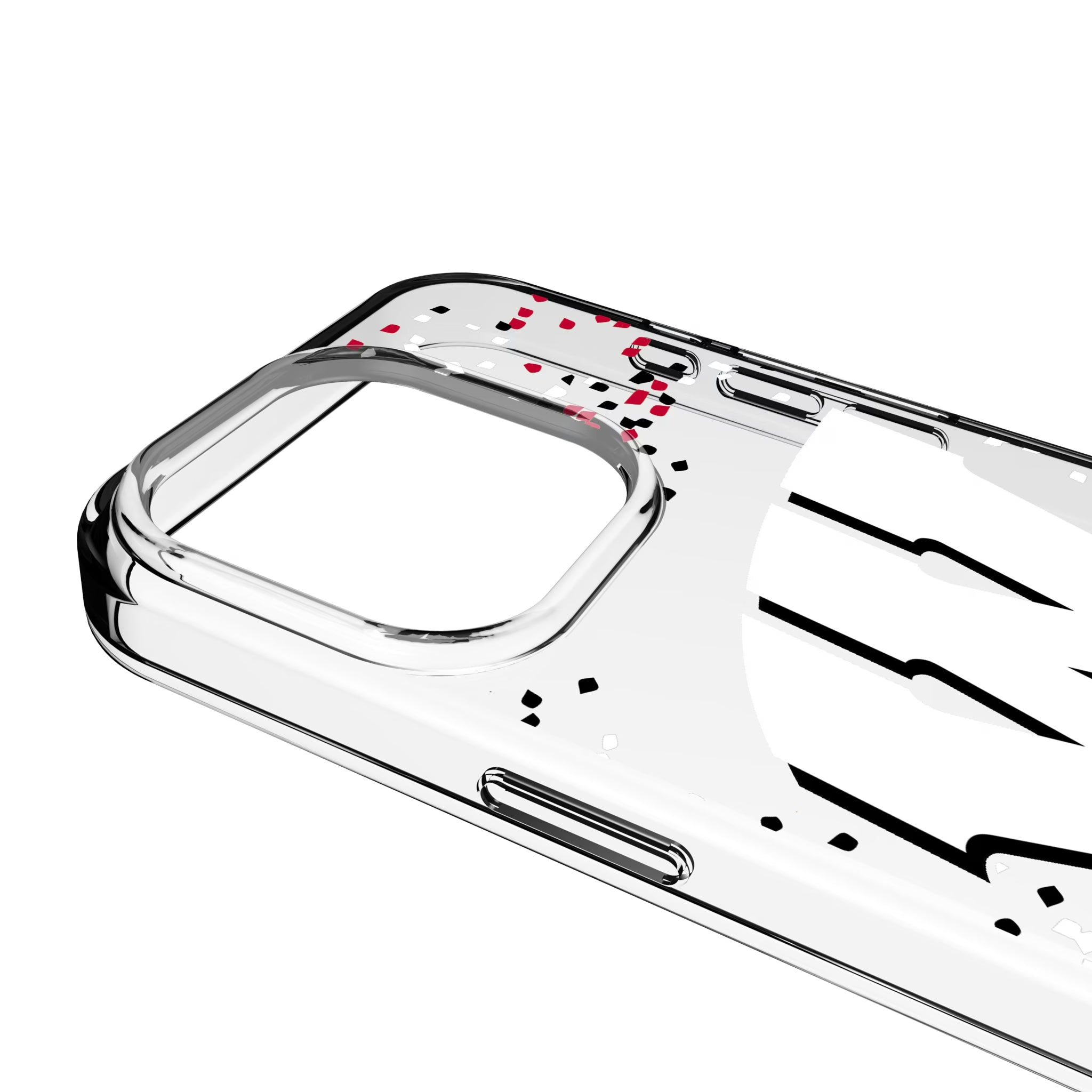 University of Wisconsin Badgers Confetti iPhone Clear Phone Case for Apple iPhone - Detail