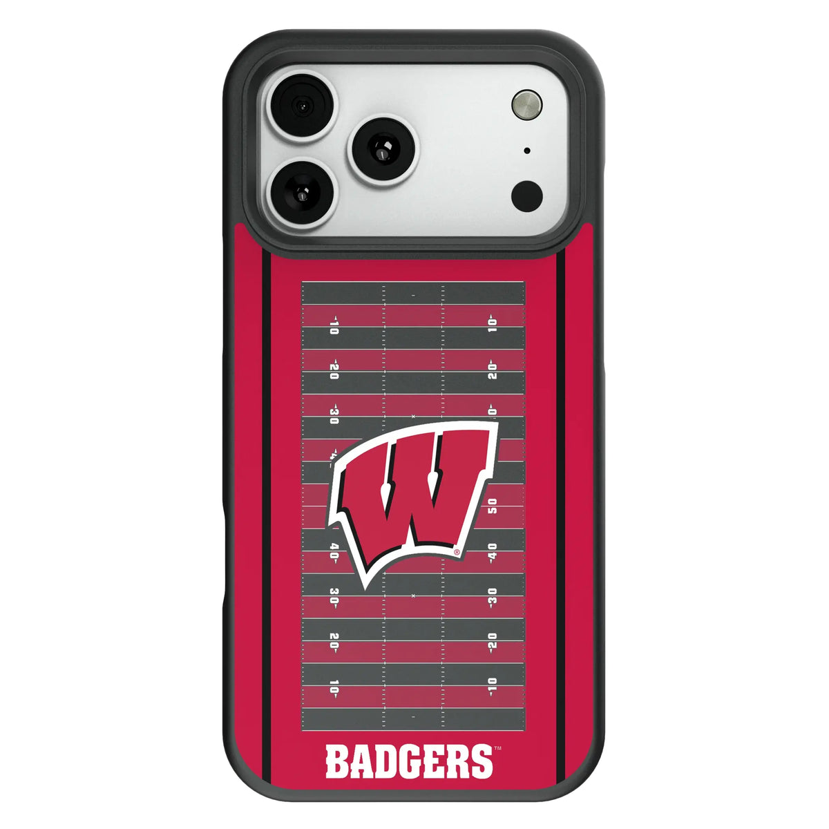 University of Wisconsin Badgers Field Bump Phone Case for Apple iPhone