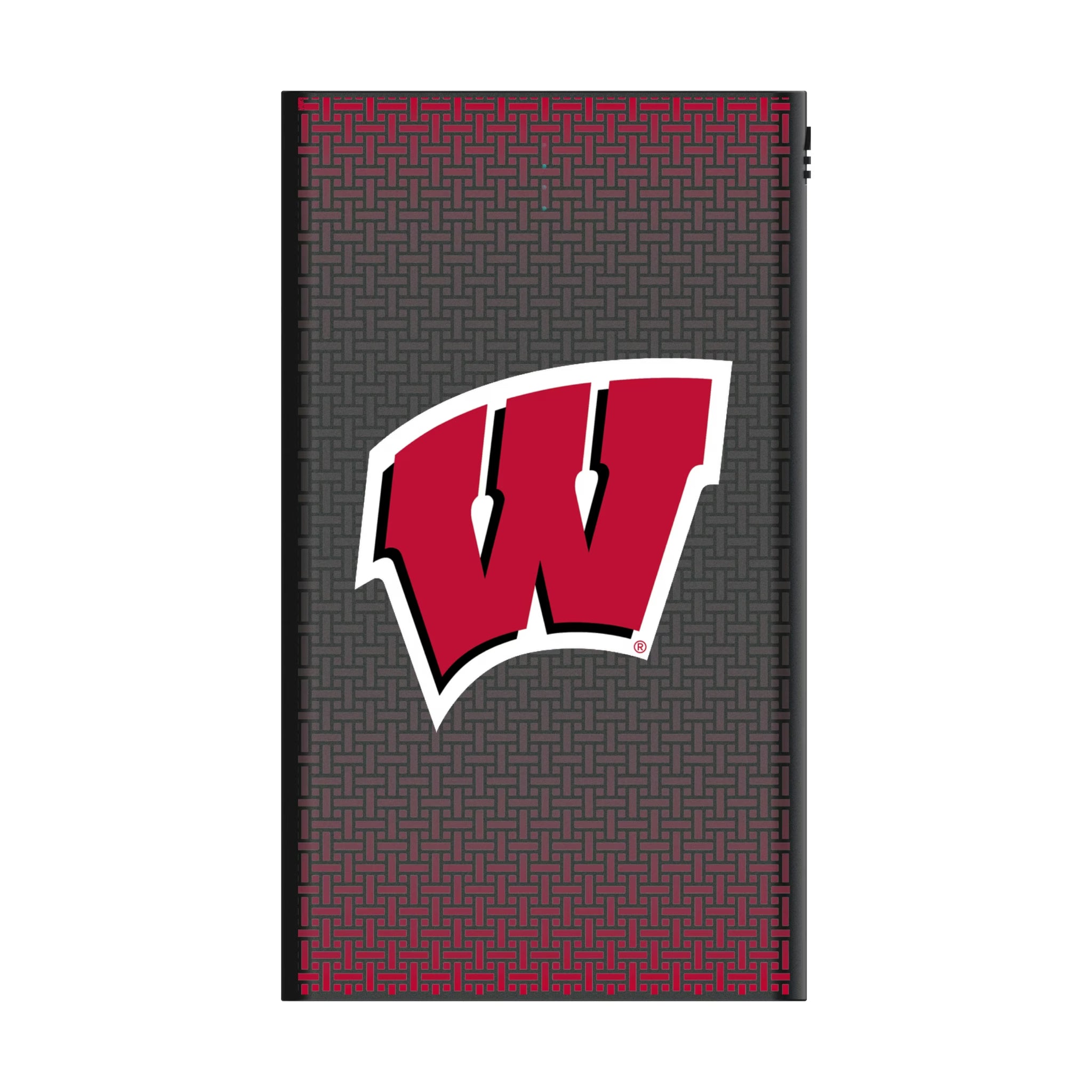 University of Wisconsin Badgers Linen 5000mAh Flat Powerbank