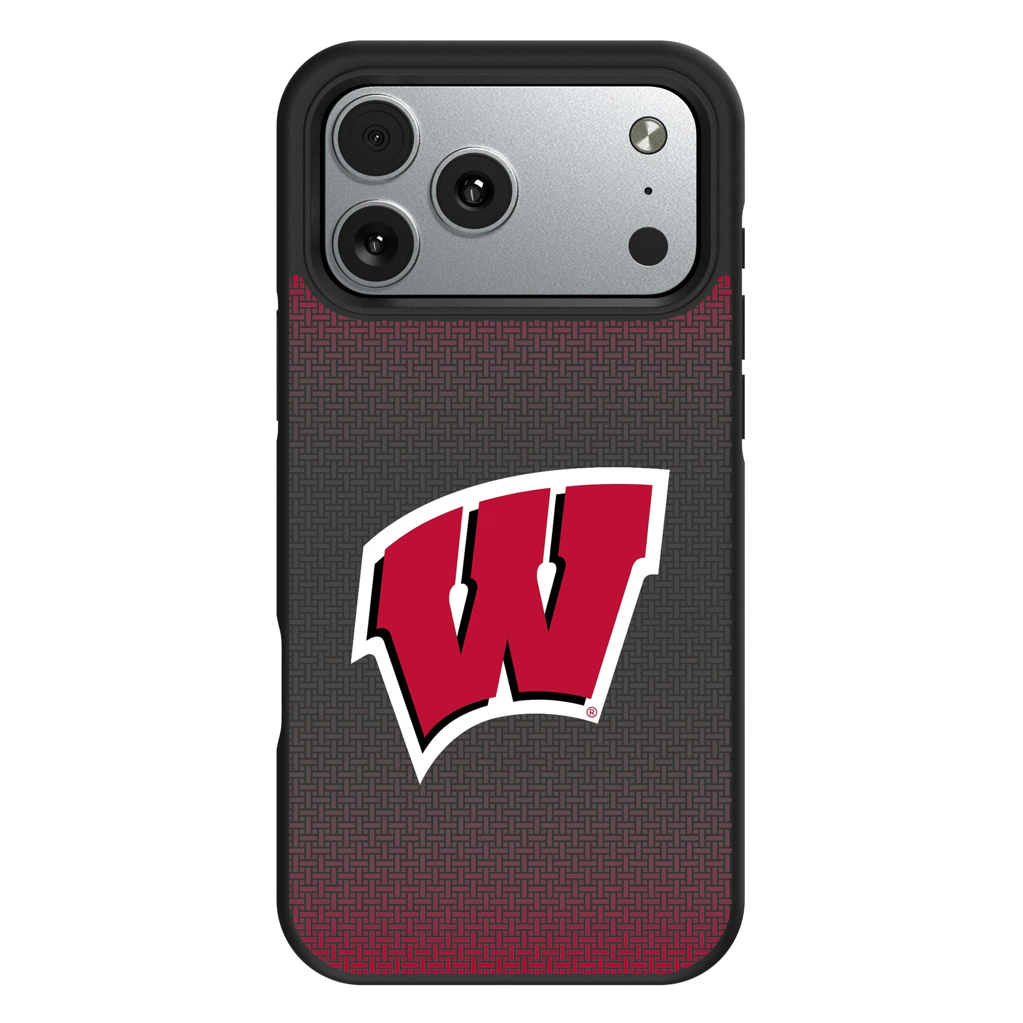 University of Wisconsin Badgers Linen iPhone Bump Phone Case for Apple iPhone#Device_iPhone 17 Pro Max