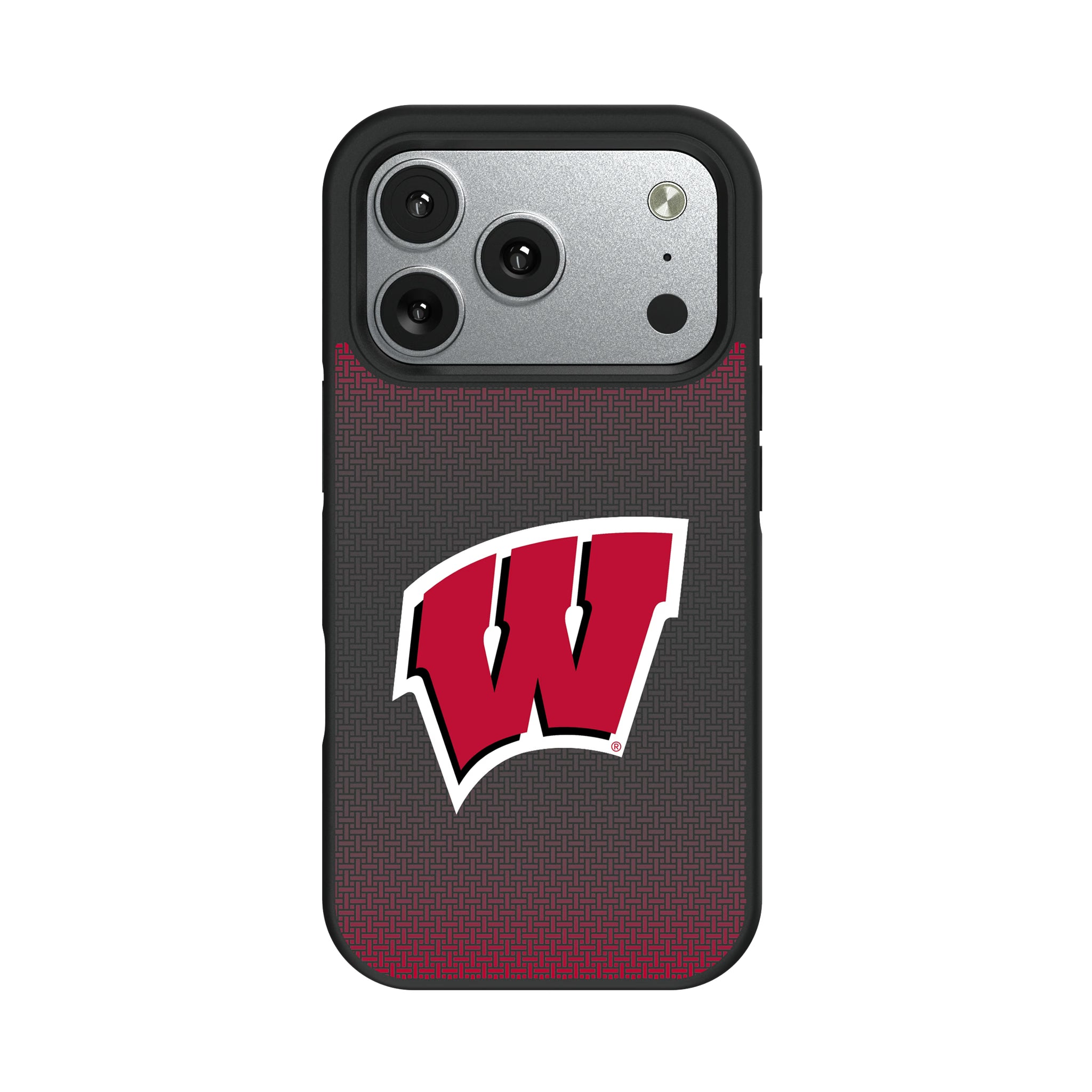 University of Wisconsin Badgers Linen iPhone Bump Phone Case for Apple iPhone#Device_iPhone 17 Pro