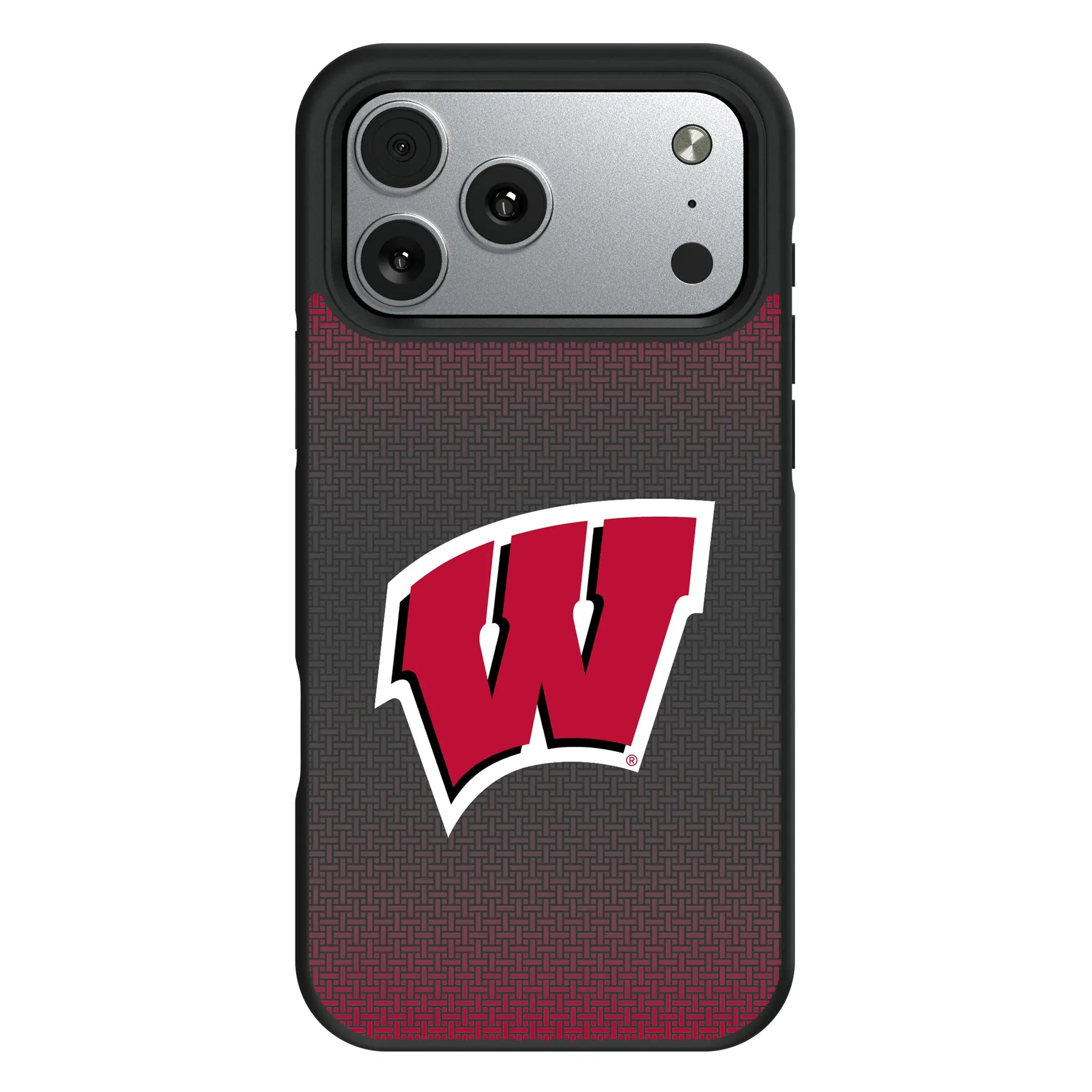 University of Wisconsin Badgers Linen iPhone Bump Phone Case for Apple iPhone#Device_iPhone 17 Pro Max