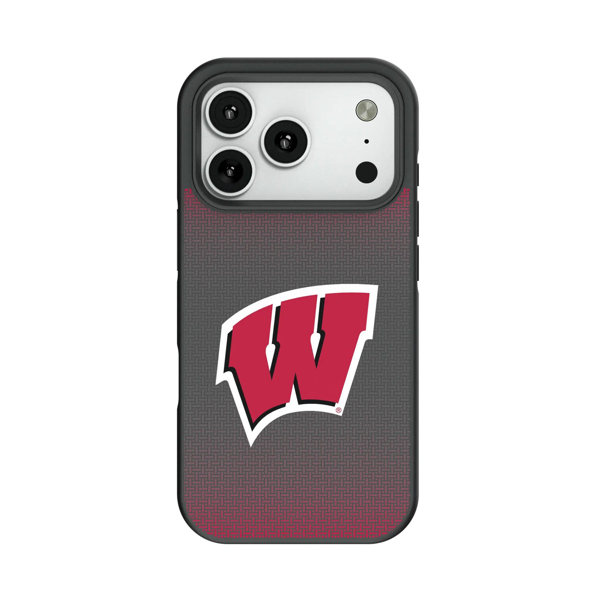 University of Wisconsin Badgers Linen Bump Phone Case for Apple iPhone