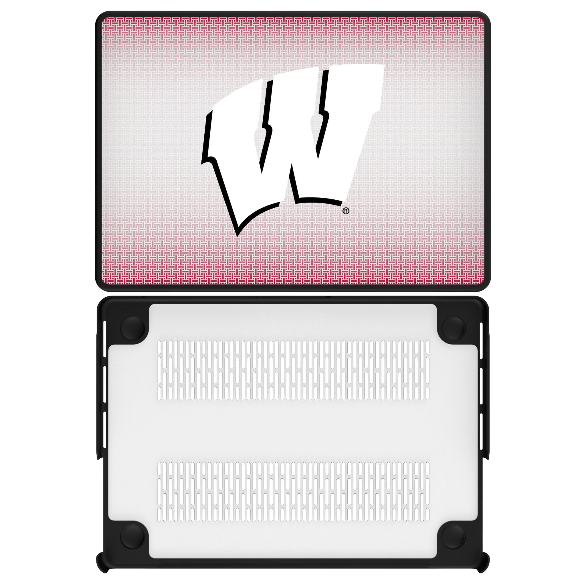 University of Wisconsin Badgers Linen MacBook Laptop Case for Apple MacBook#Device_MacBook Pro (14-inch, 2021) / MacBook Pro (14-inch, 2023) / MacBook Pro (14-inch, 2024)
