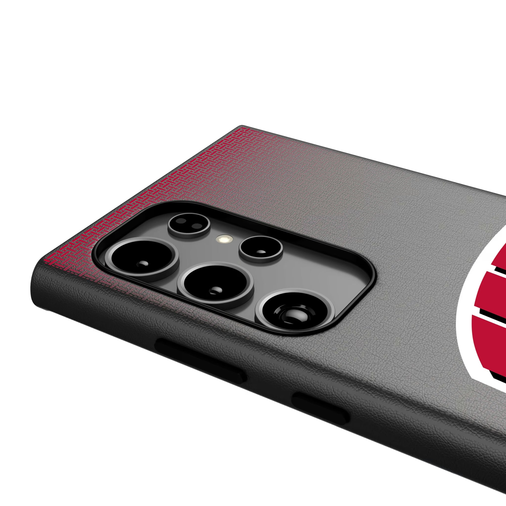 University of Wisconsin Badgers Linen Galaxy MagSafe Compatible Phone Case for Samsung Galaxy - Detail