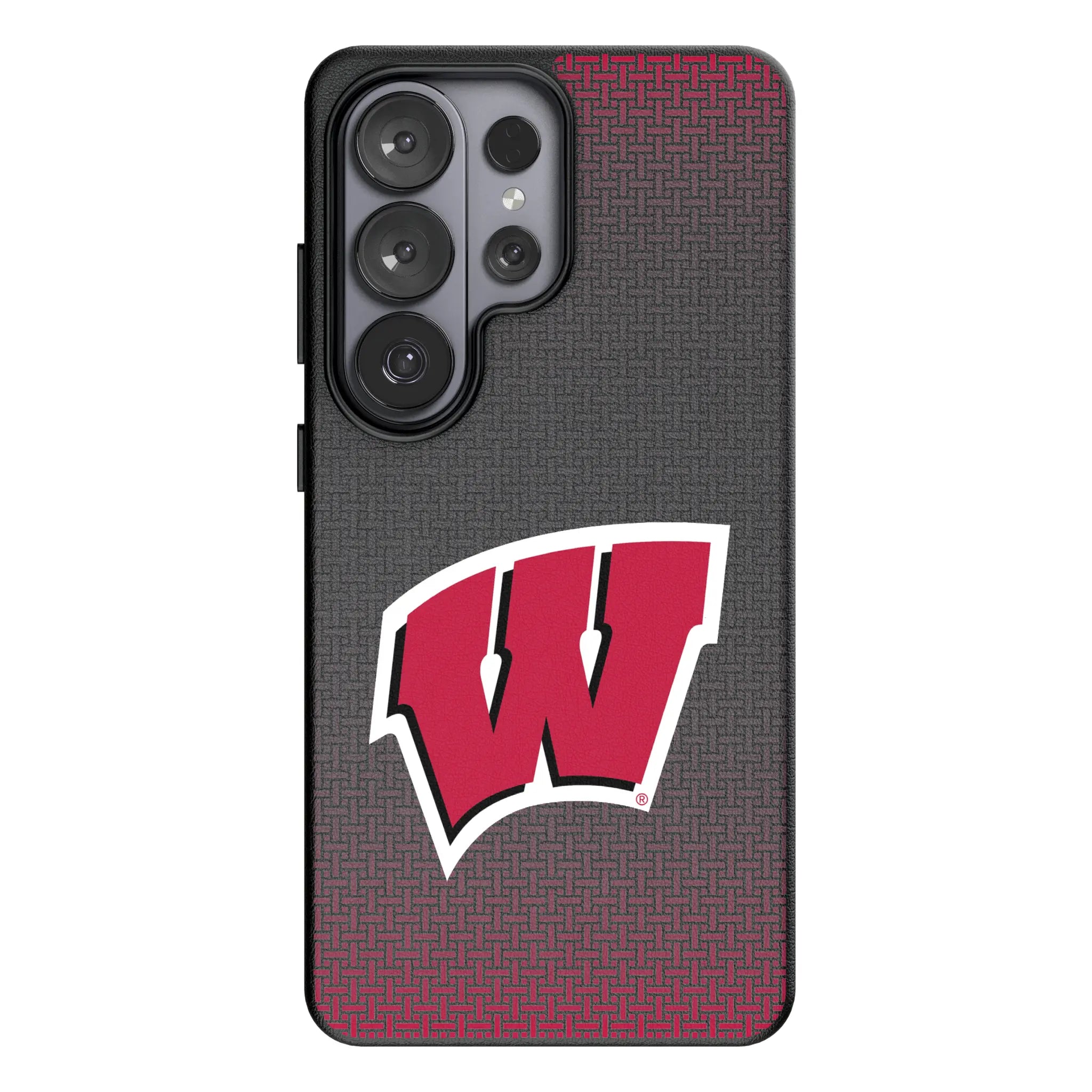 University of Wisconsin Badgers Linen Galaxy MagSafe Compatible Phone Case for Samsung Galaxy#Device_Galaxy S26 Ultra
