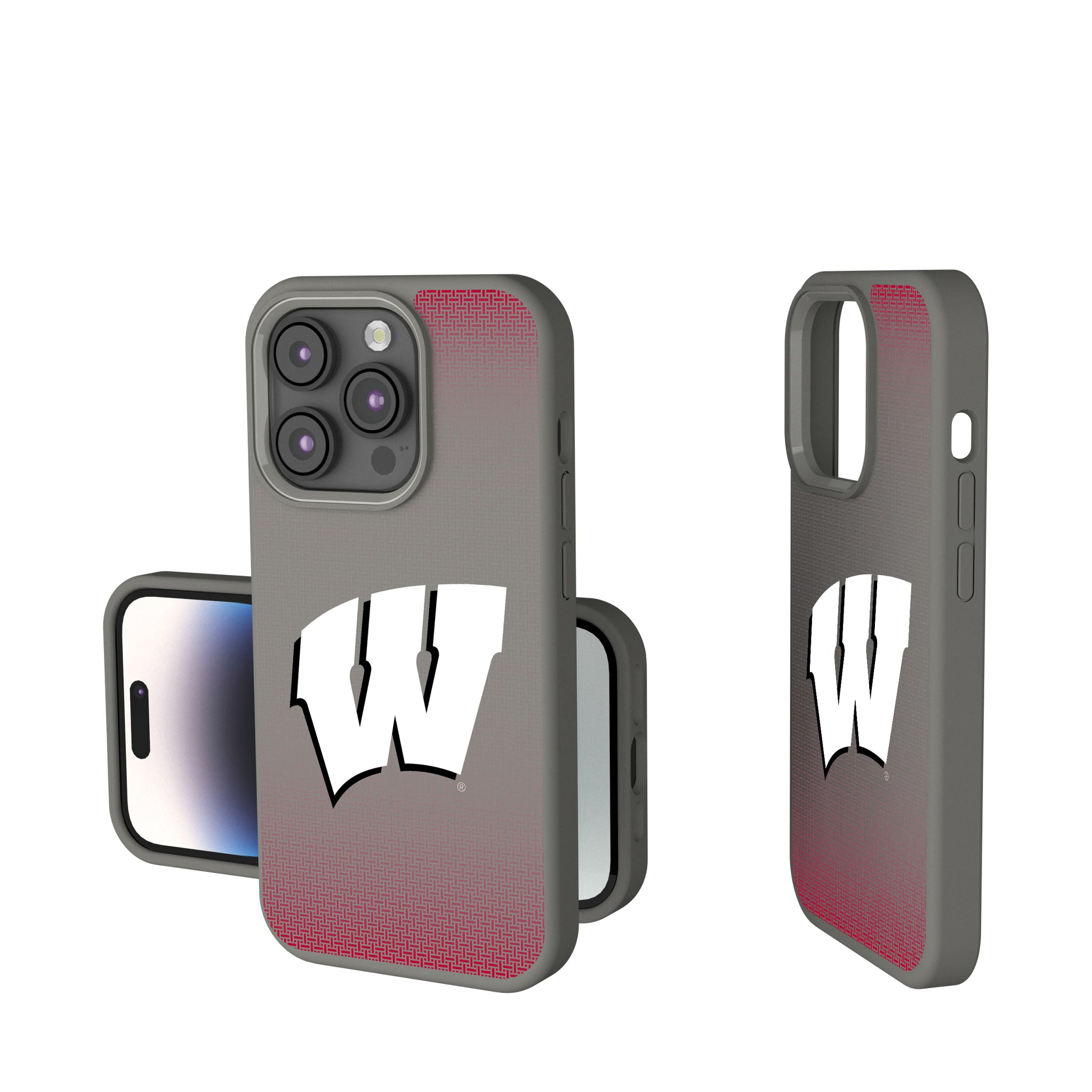 University of Wisconsin Badgers Linen iPhone Soft Touch Phone Case for Apple iPhone