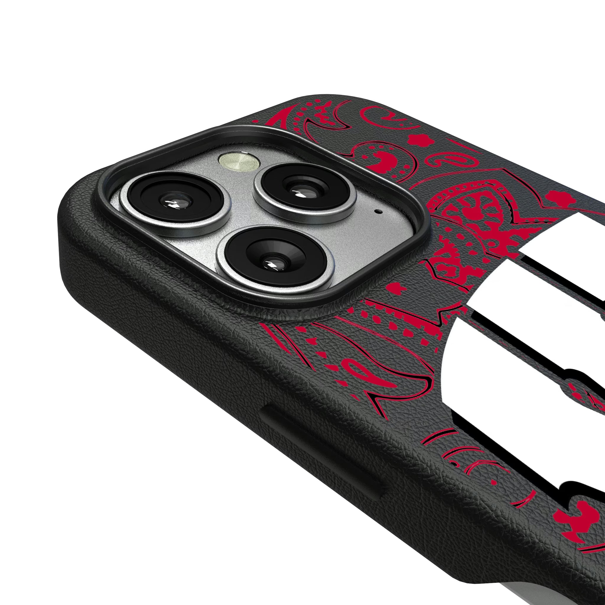 University of Wisconsin Badgers Paisley iPhone MagSafe Compatible Phone Case for Apple iPhone - Detail