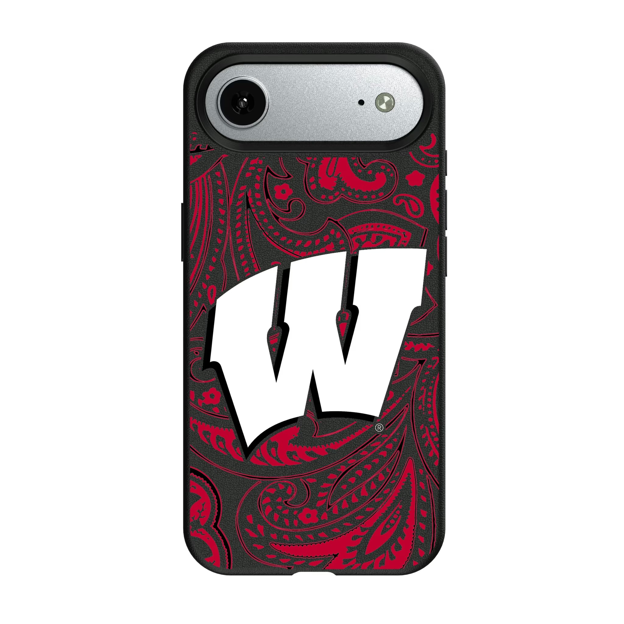 University of Wisconsin Badgers Paisley iPhone MagSafe Compatible Phone Case for Apple iPhone#Device_iPhone Air