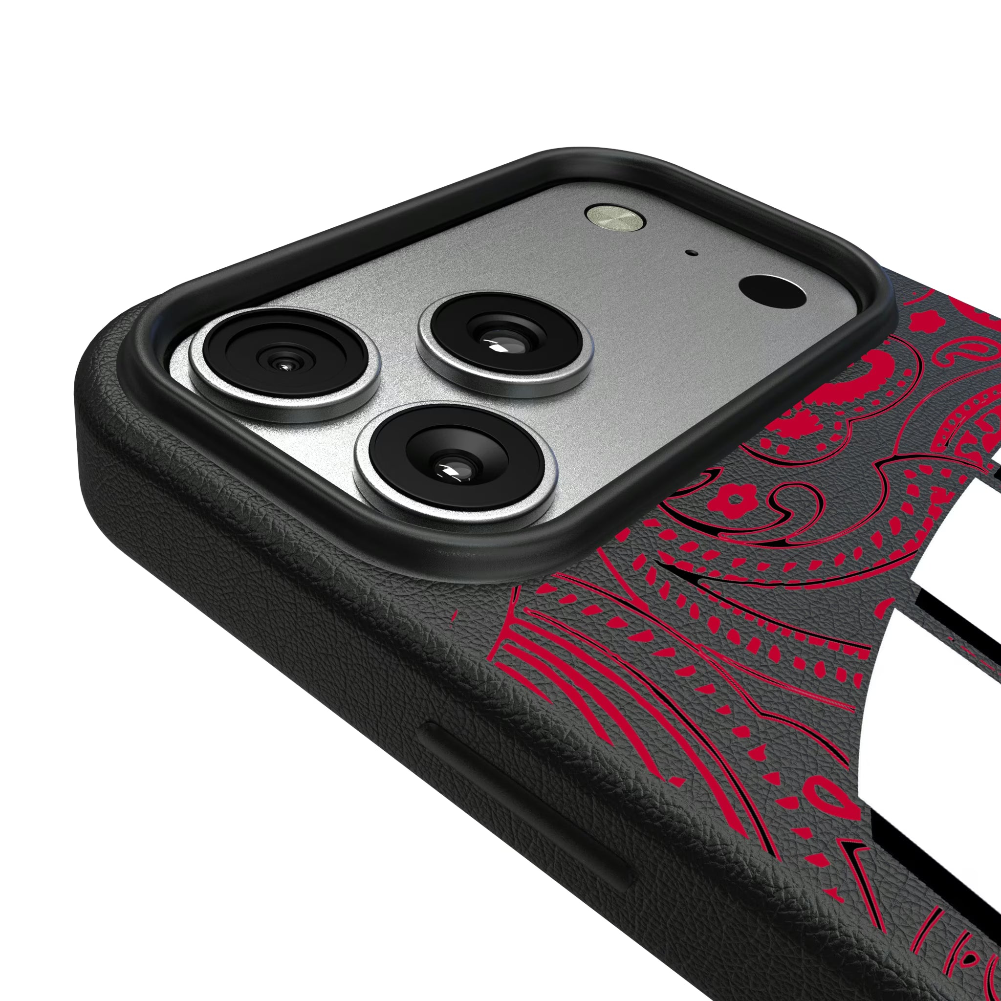 University of Wisconsin Badgers Paisley iPhone MagSafe Compatible Phone Case for Apple iPhone - Detail#Device_iPhone 17 Pro Max