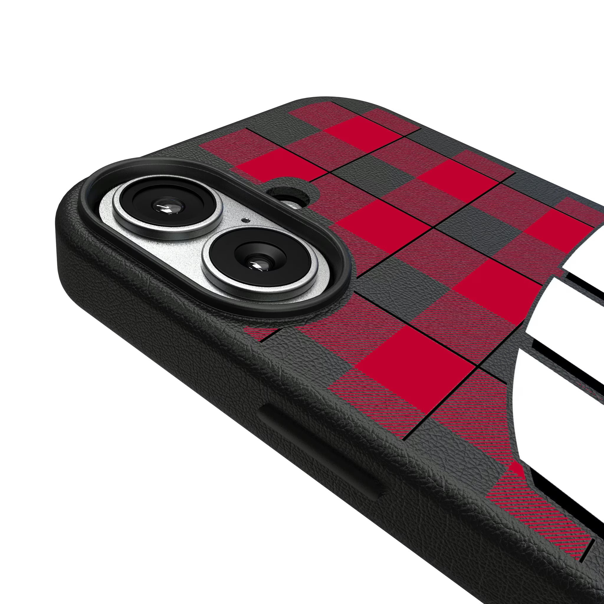 University of Wisconsin Badgers Plaid iPhone MagSafe Compatible Phone Case for Apple iPhone - Detail#Device_iPhone 17