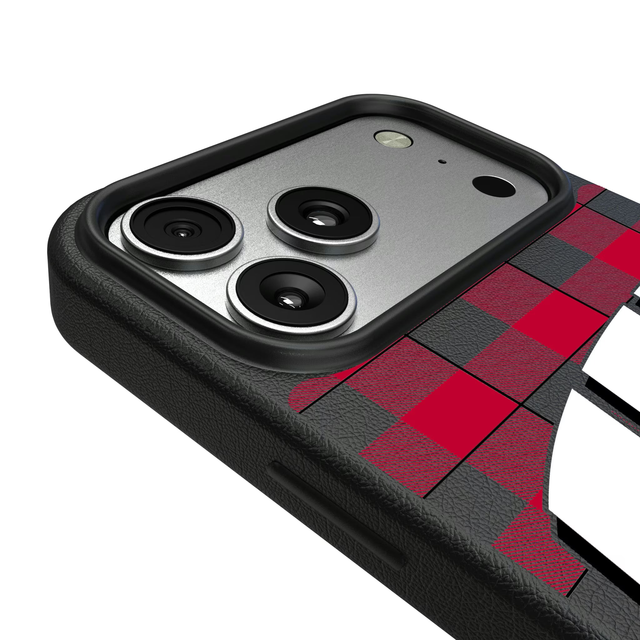 University of Wisconsin Badgers Plaid iPhone MagSafe Compatible Phone Case for Apple iPhone - Detail#Device_iPhone 17 Pro Max