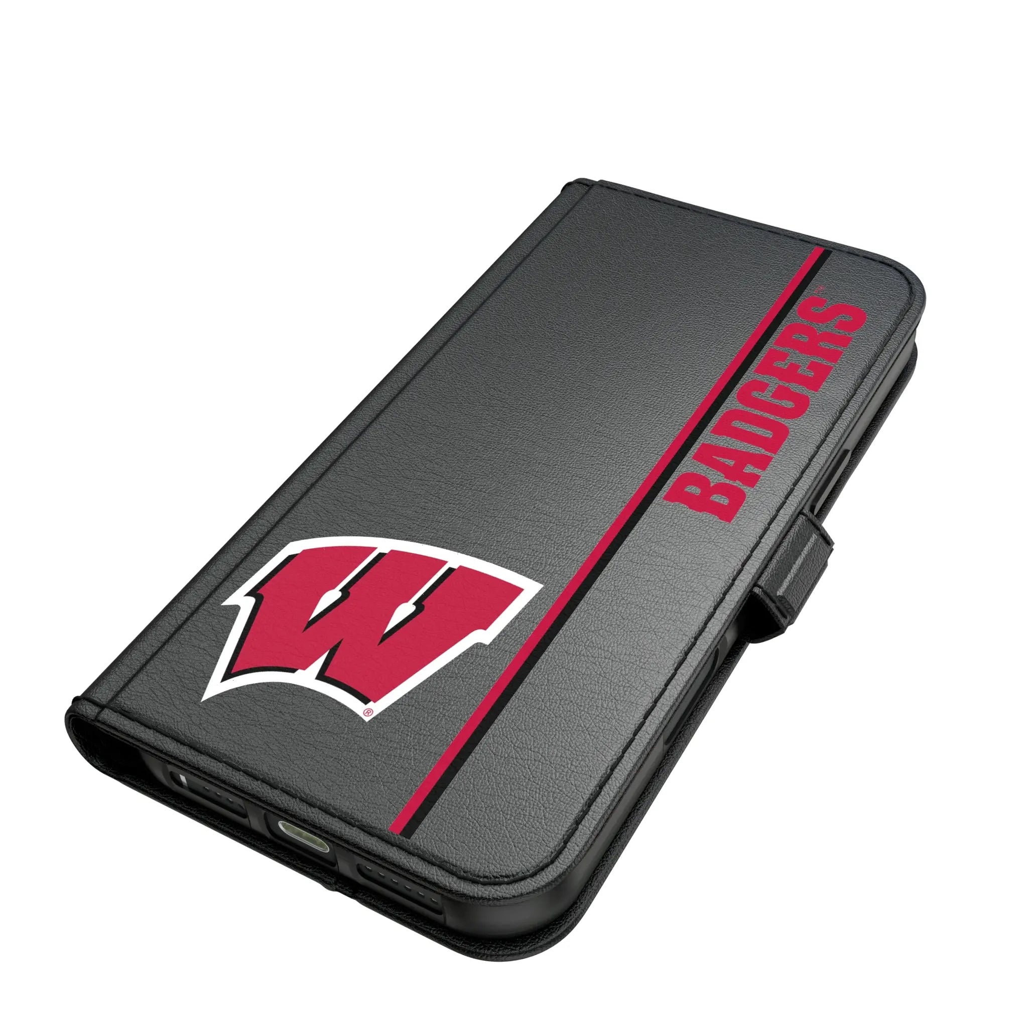 University of Wisconsin Badgers Sidebar iPhone Folio Phone Case for Apple iPhone#Device_iPhone 17 Pro Max