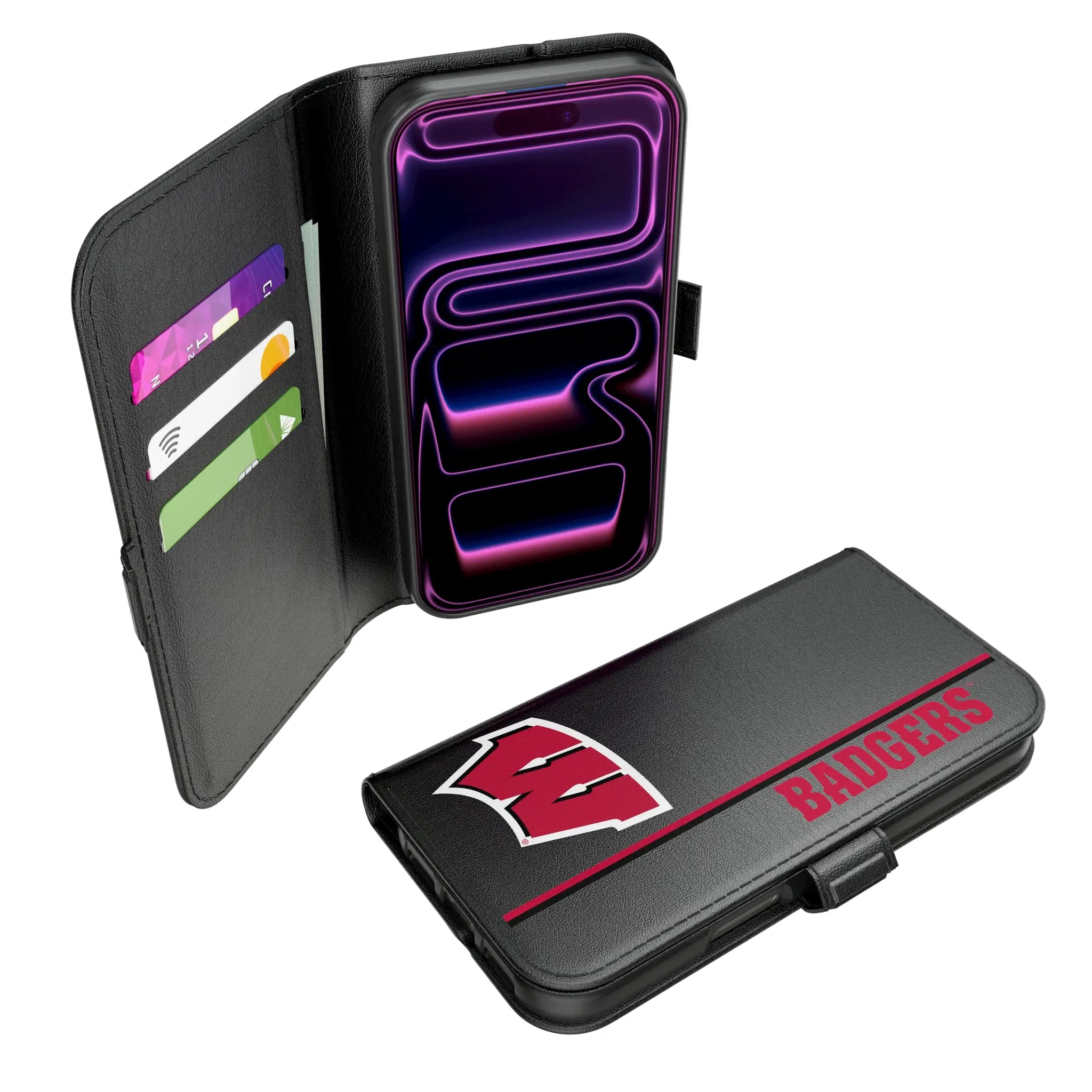 University of Wisconsin Badgers Sidebar iPhone Folio Phone Case for Apple iPhone#Device_iPhone 17 Pro