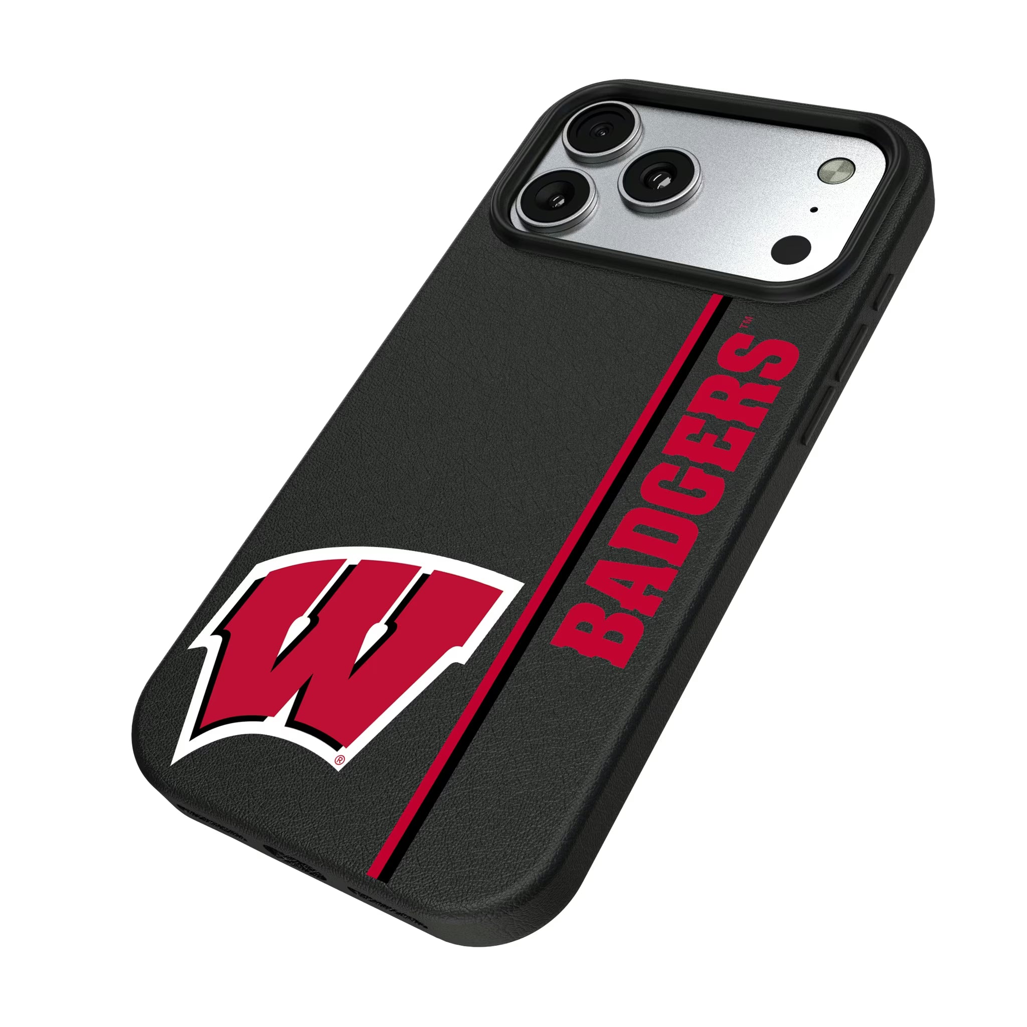 University of Wisconsin Badgers Sidebar iPhone MagSafe Compatible Phone Case for Apple iPhone - Isometric View#Device_iPhone 17 Pro Max