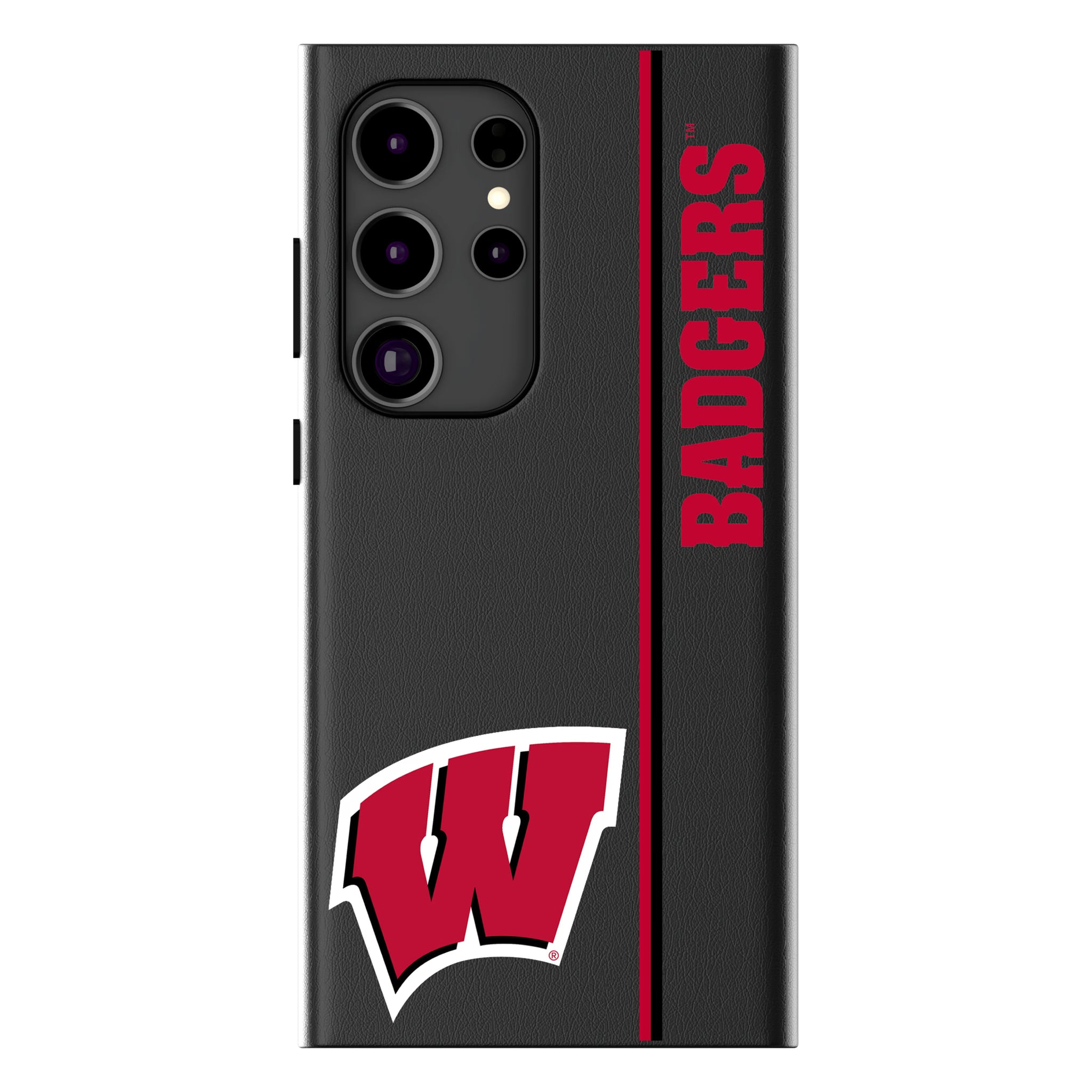 University of Wisconsin Badgers Sidebar Galaxy MagSafe Compatible Phone Case for Samsung Galaxy