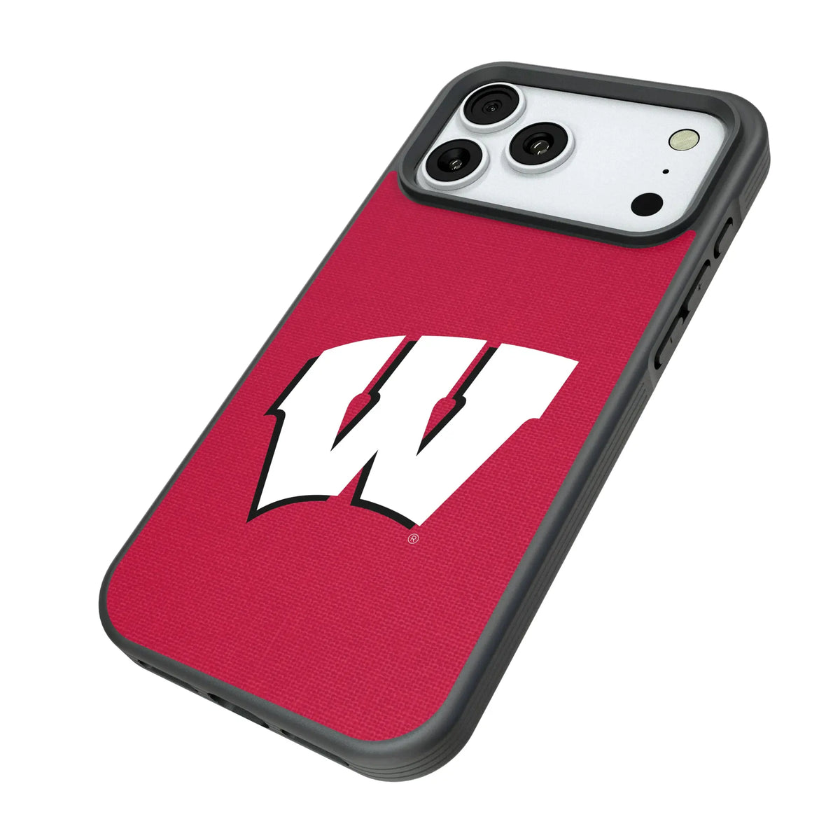 University of Wisconsin Badgers Solid iPhone Bump Phone Case for Apple iPhone - Isometric View#Device_iPhone 18 Pro Max