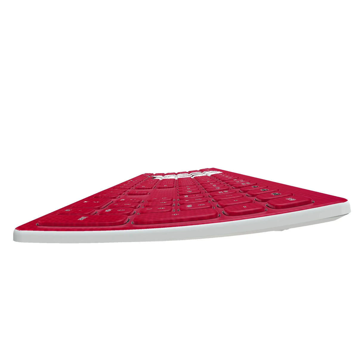 University of Wisconsin Badgers Solid KKB605 Curved Wireless Keyboard